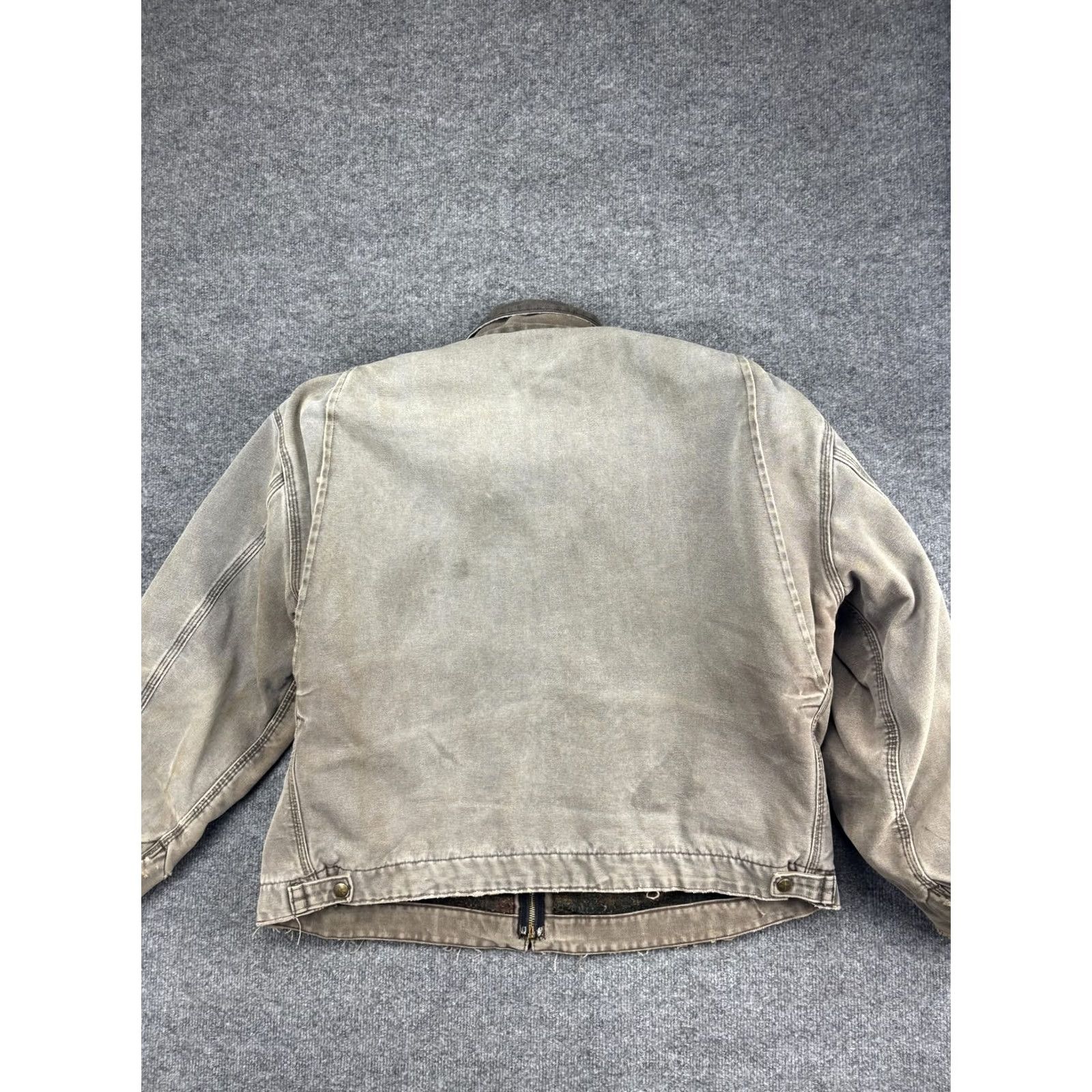 Carhartt Vintage Carhartt J97 Blanket-Lined Detroit Mens XL Green Canvas Work Heavy Jacket Size US XL / EU 56 / 4 - 7 Thumbnail