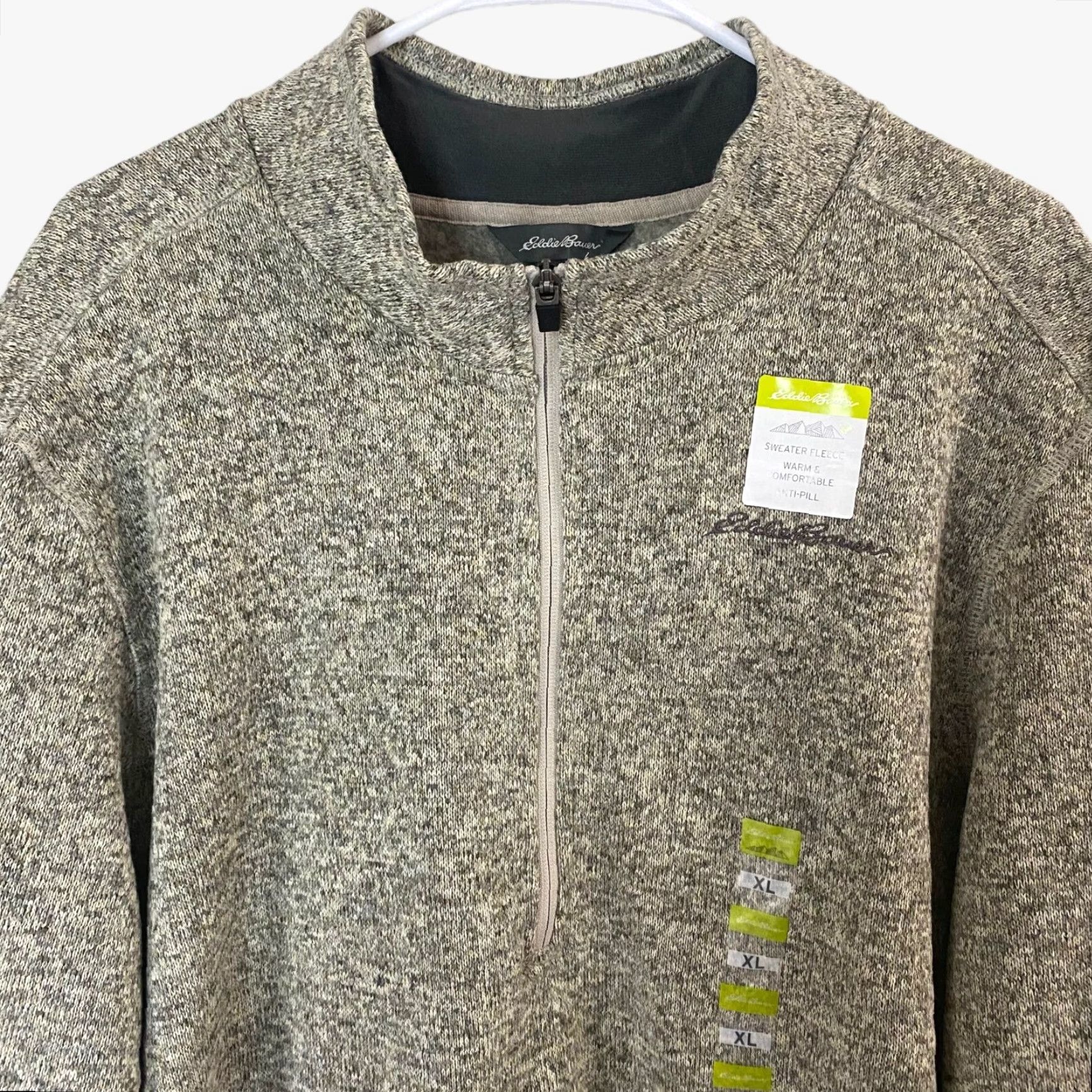 Eddie Bauer Eddie Bauer Radiator Fleece Sweater 1/4 Zip Pullover Mens XL Heather Gray New Size US XL / EU 56 / 4 - 4 Thumbnail