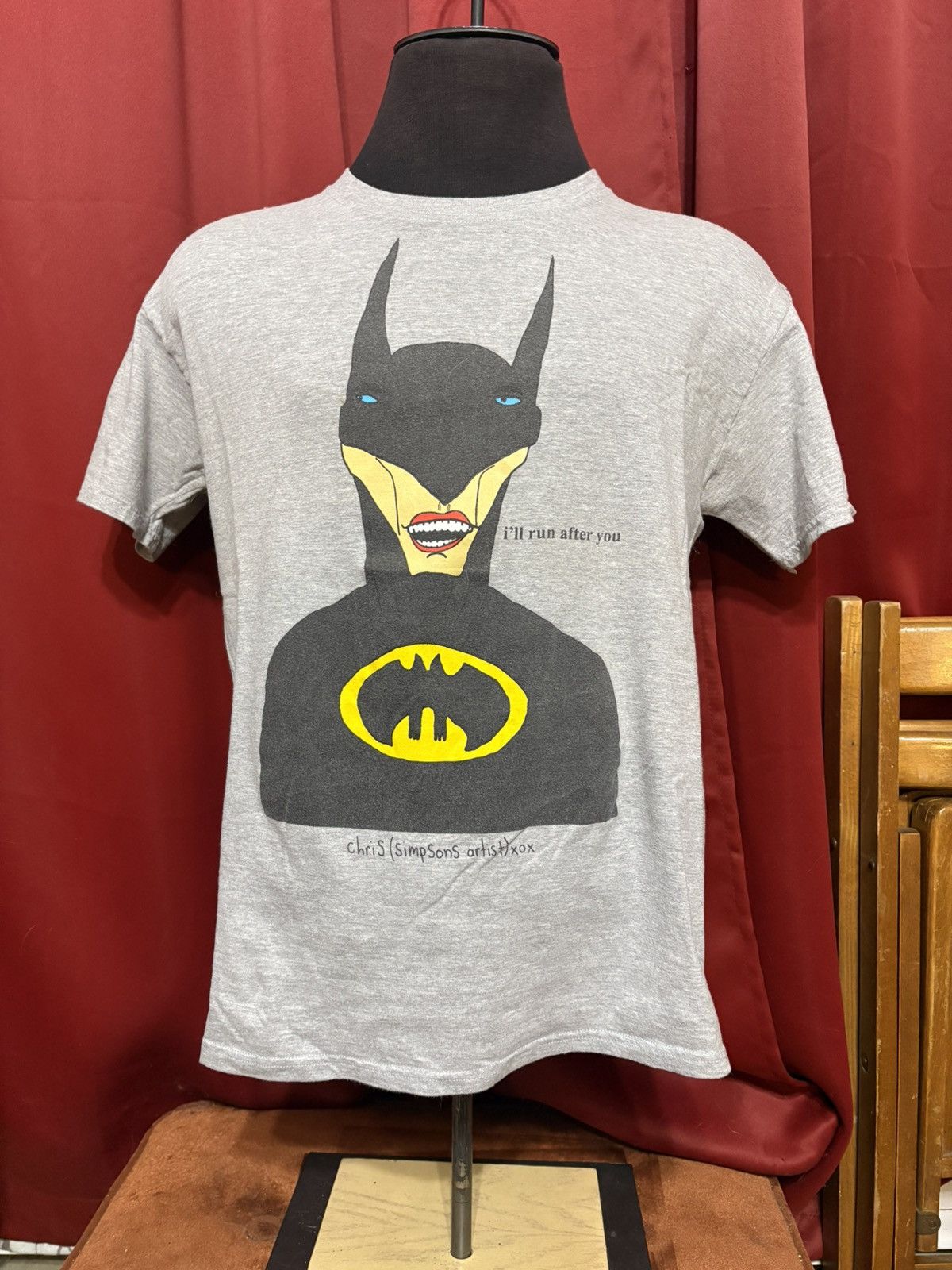 Vintage Batman Tshirt Chris Simpsons Artist Viral Cartoonist Grail Size US L / EU 52-54 / 3 - 1 Thumbnail