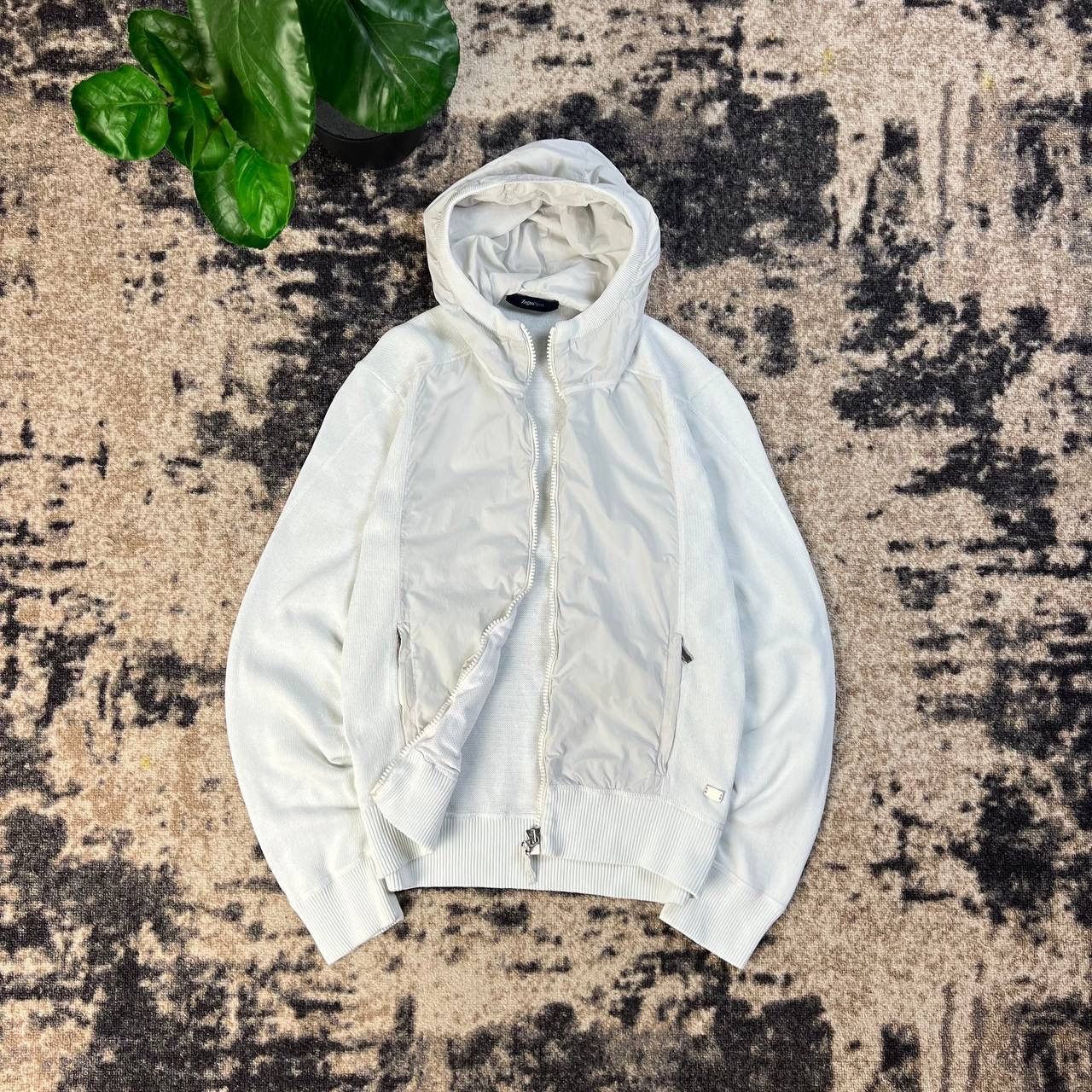 Ermenegildo Zegna Zegna Sport Luxury Nylon + Cotton Zip Up Hoodie Size US M / EU 48-50 / 2 - 1 Thumbnail