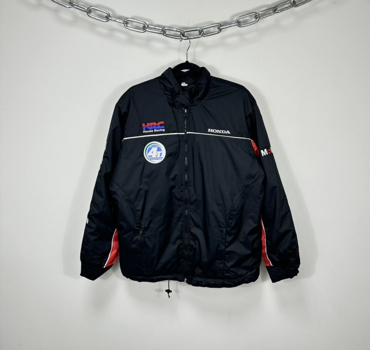 Honda Vintage Honda Moto Big Logo Rare Japanese Racing Jacket Size US XL / EU 56 / 4 - 1 Thumbnail