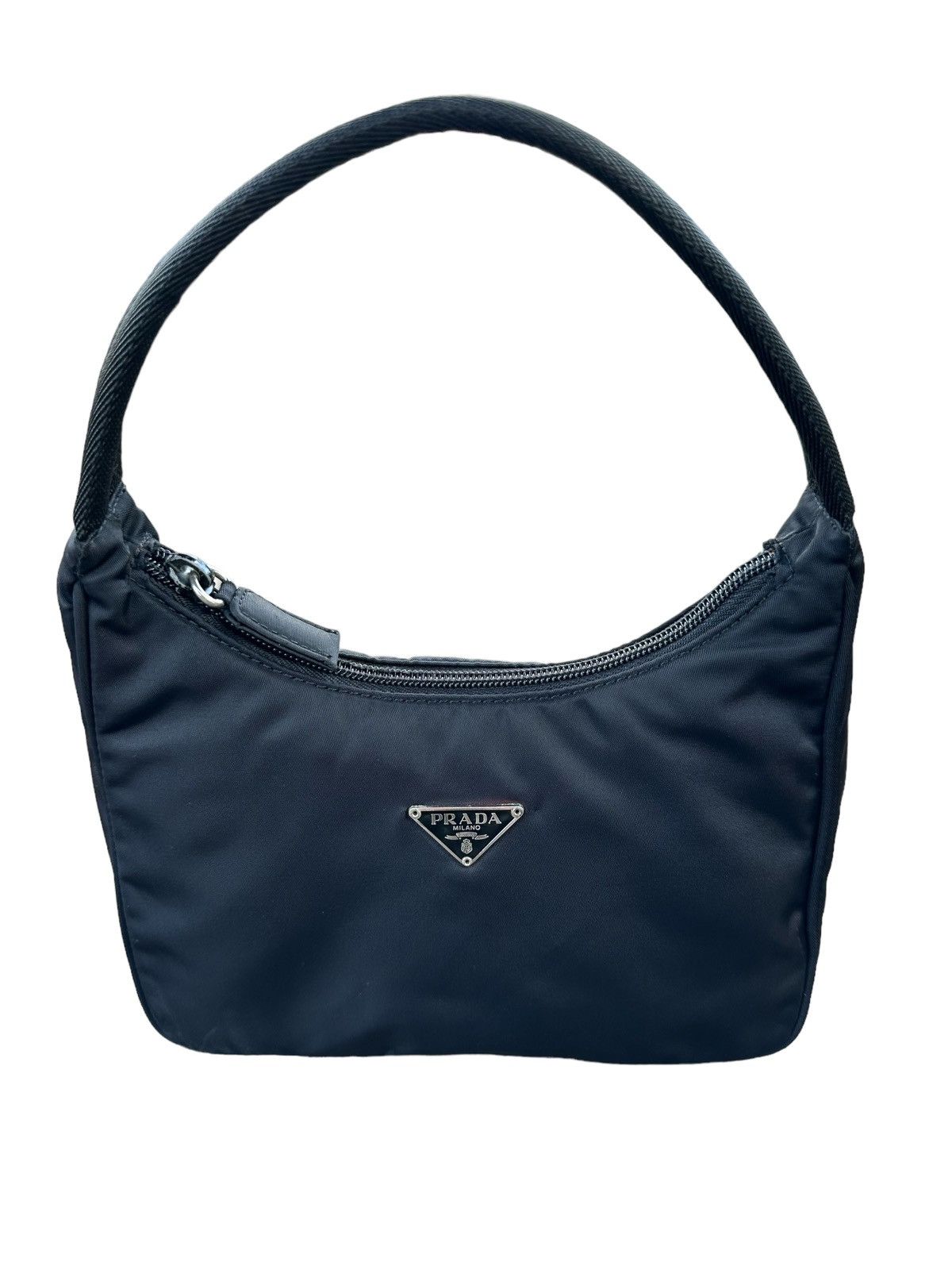 Prada AUTHENTIC PRADA MINI BLACK NYLON HOBO BAG Size ONE SIZE - 2 Thumbnail