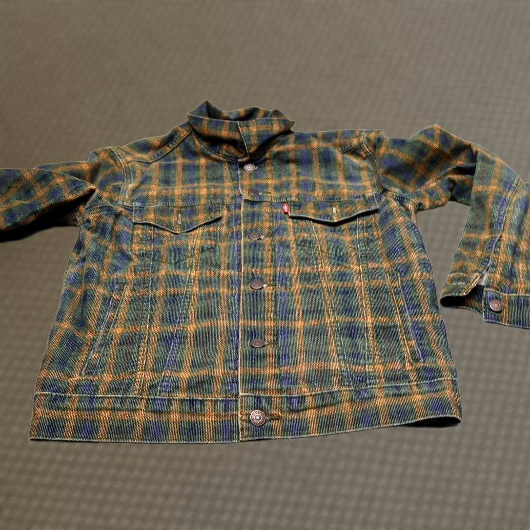 Levi's VINTAGE Levis Jacket Mens Small Black Plaid Corduroy Trucker Button Front Streetwear Size US S / EU 44-46 / 1 - 1 Thumbnail