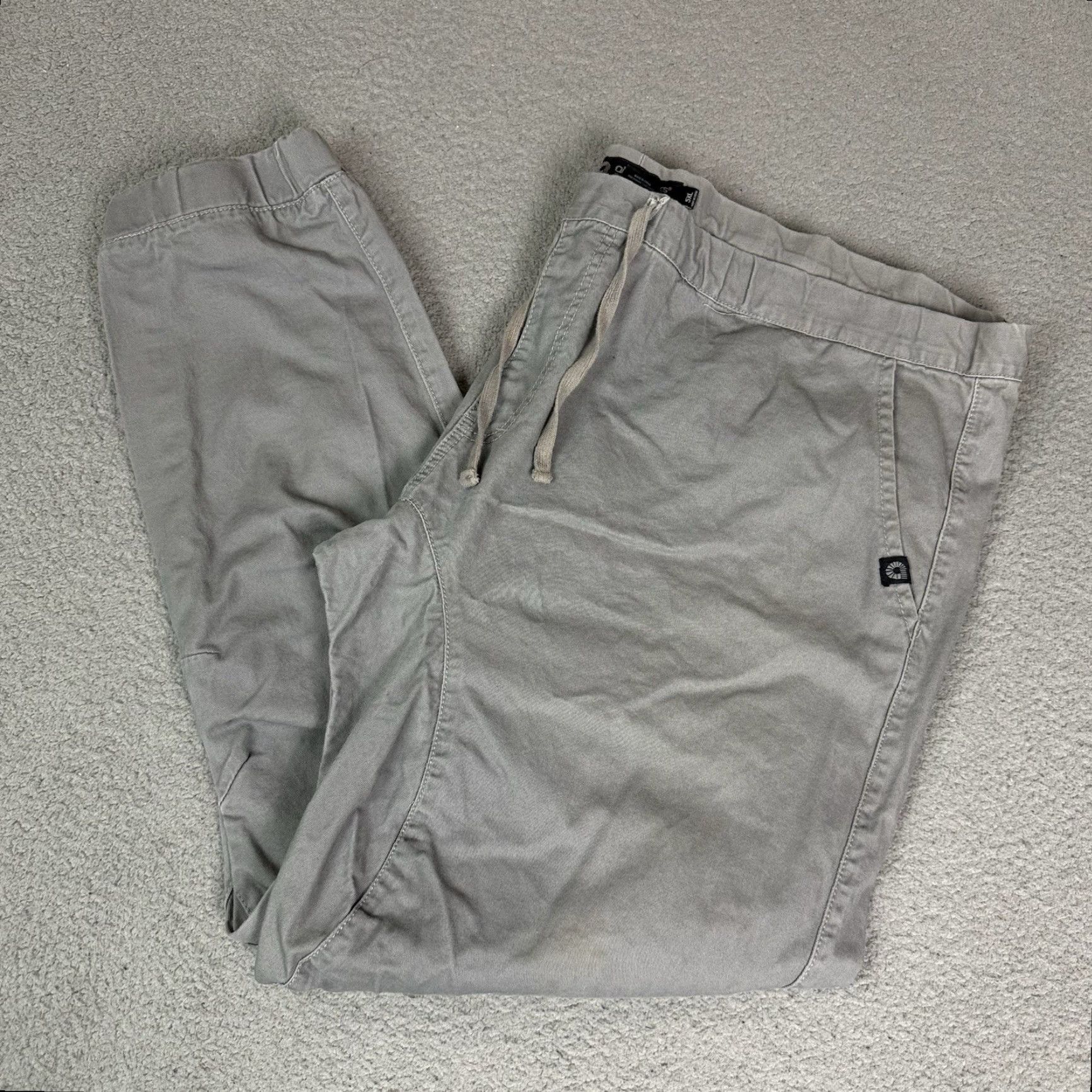 Akademiks Akademiks Pants Men 5XL Gray Joggers Pull On Pockets Drawstring Cotton Chino Shirt Size US 39 - 2 Thumbnail