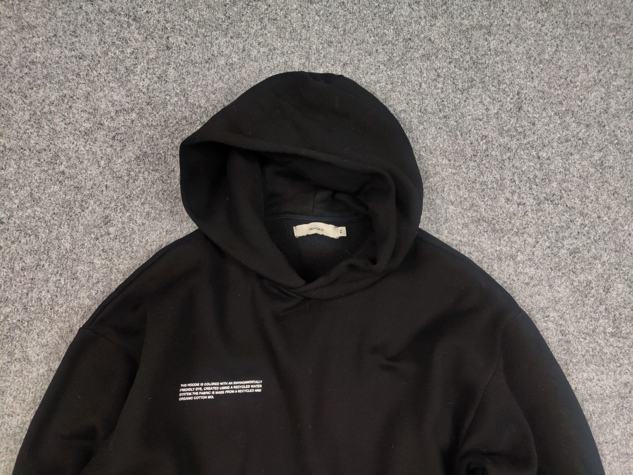 Pangaia Pangaia Design Organic Oversize Unisex Black Logo Hoodie Size US XS / EU 42 / 0 - 8 Thumbnail