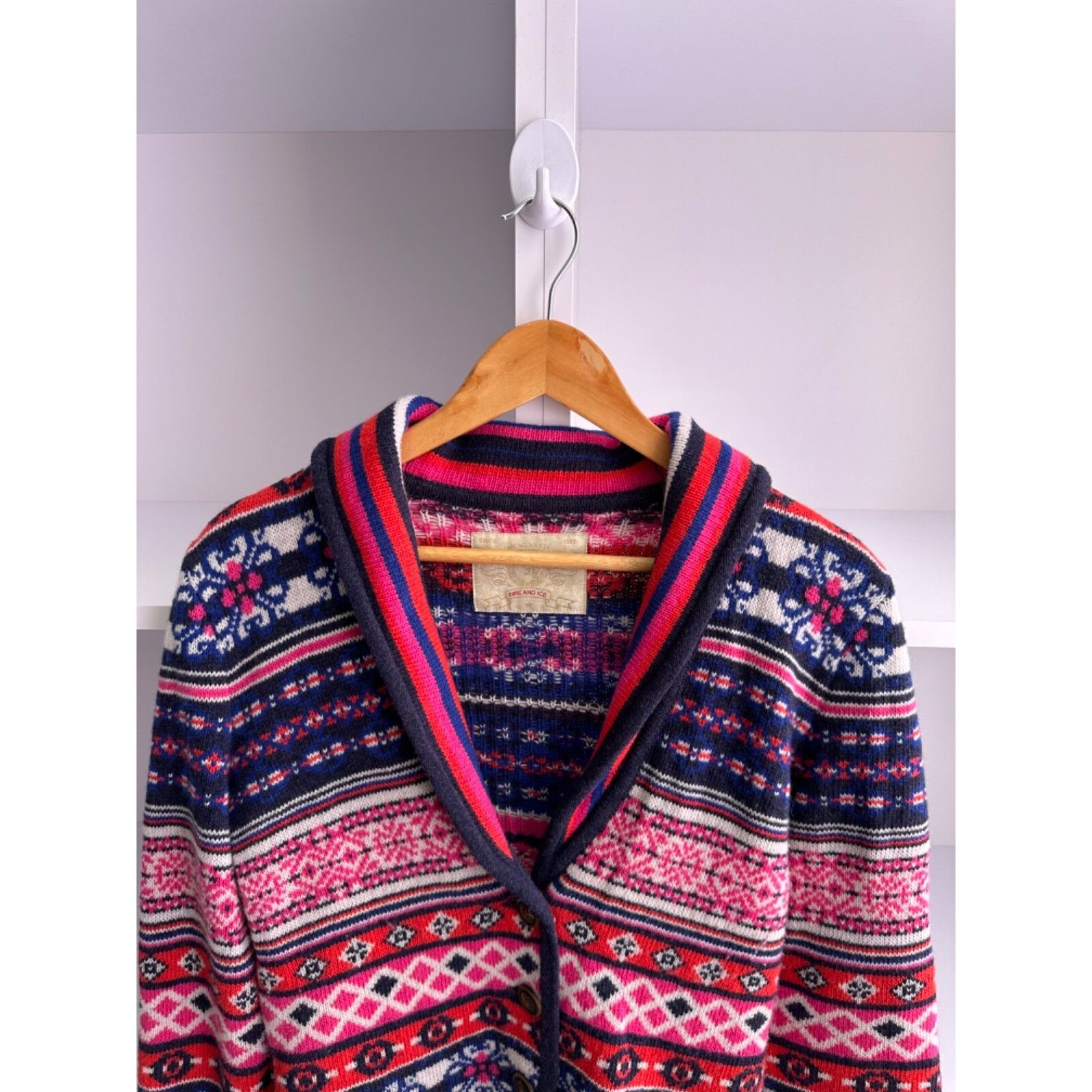 Bogner VTG Bogner Fire+Ice Woman Wool Multicolored Cardigan Sweater Size M / US 6-8 / IT 42-44 - 4 Thumbnail