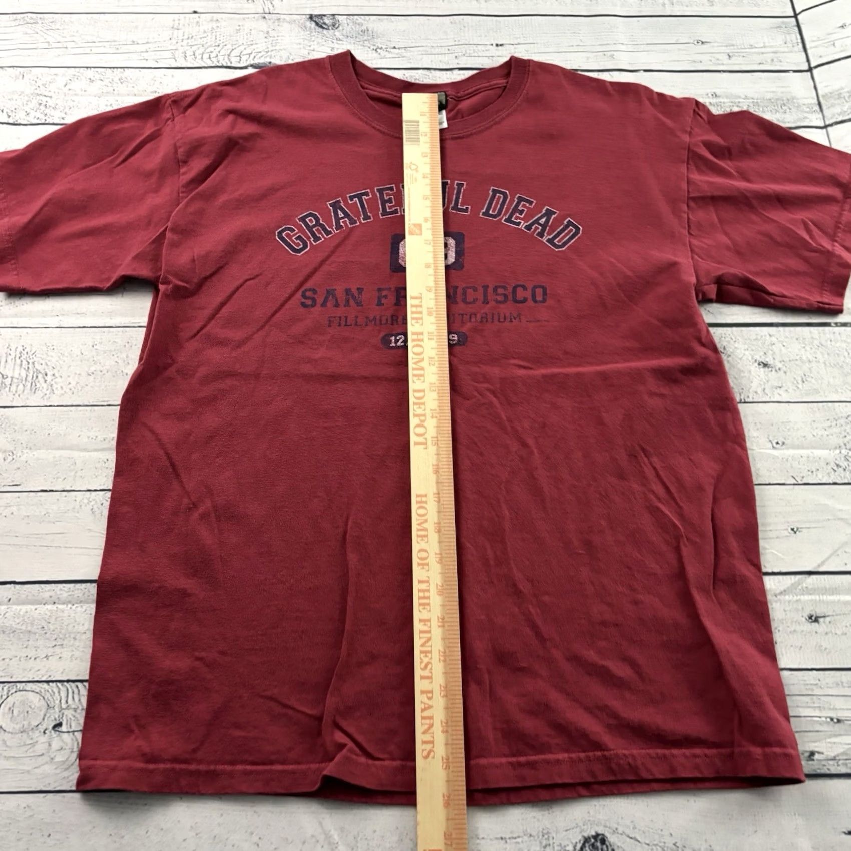 Liquid Blue VINTAGE Grateful Dead San Francisco 1969 Short Sleeve T Shirt Mens Large Red Size US L / EU 52-54 / 3 - 3 Thumbnail