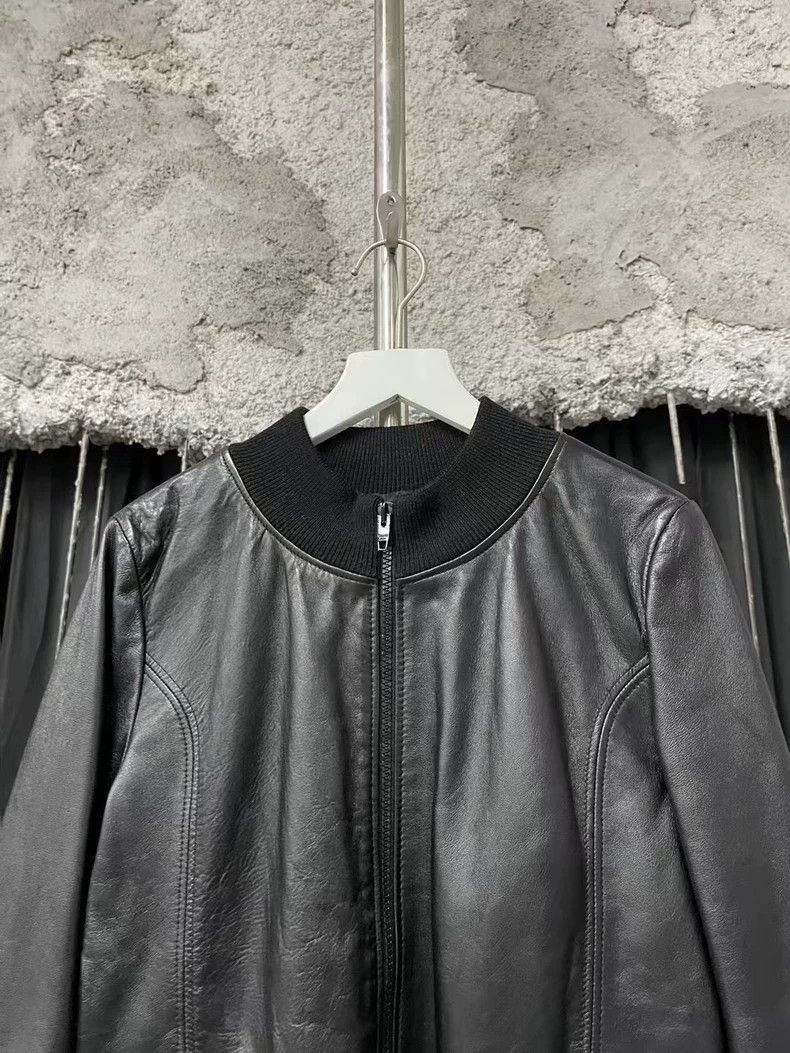 Celine Celine Black Leather Bomber Jacket Size US S / EU 44-46 / 1 - 3 Thumbnail