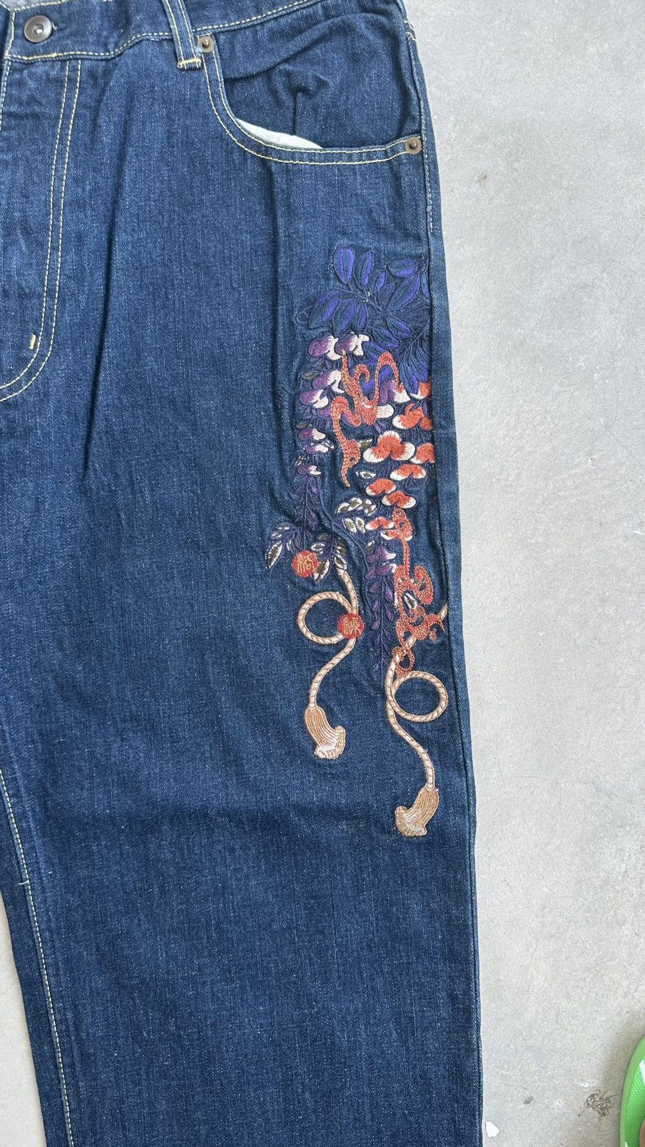 KARA KARAKURI TAMASHII JAPANESE PATTERN PANT Size US 33 - 2 Thumbnail
