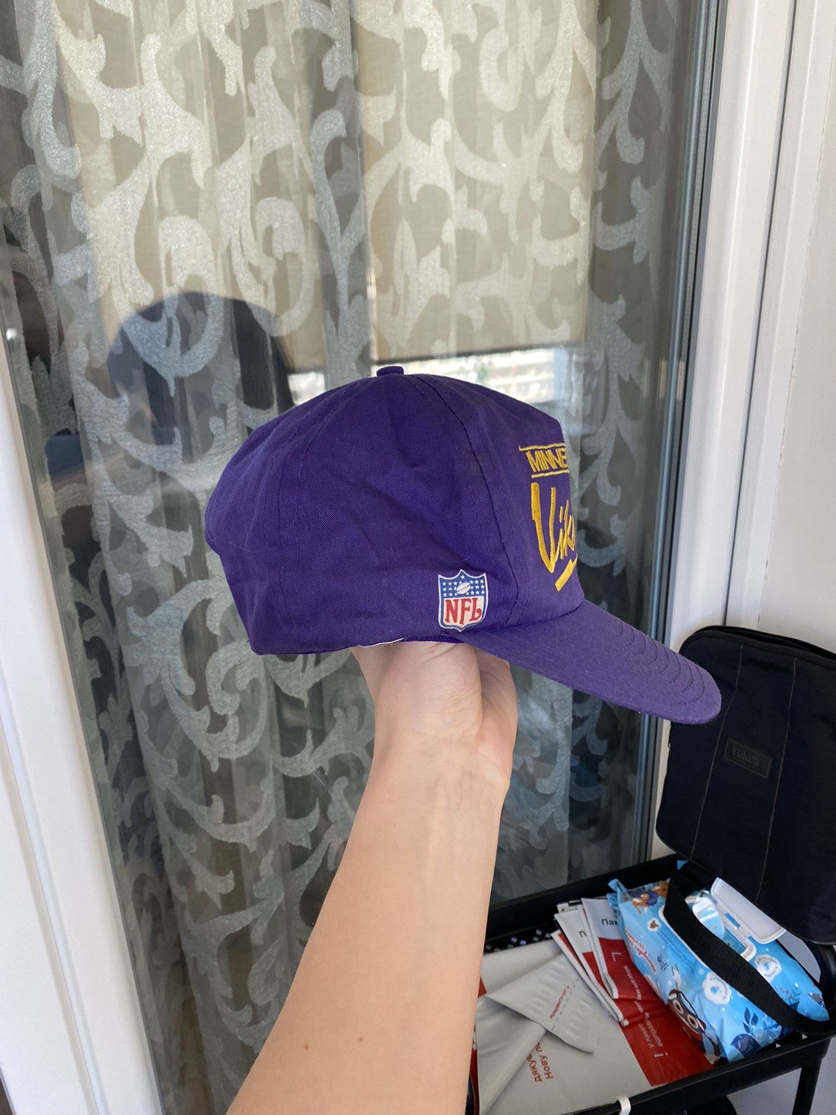 NFL × Vintage Vintage 90s Minnesota Vikings NFL Retro Cap Football Size ONE SIZE - 3 Thumbnail