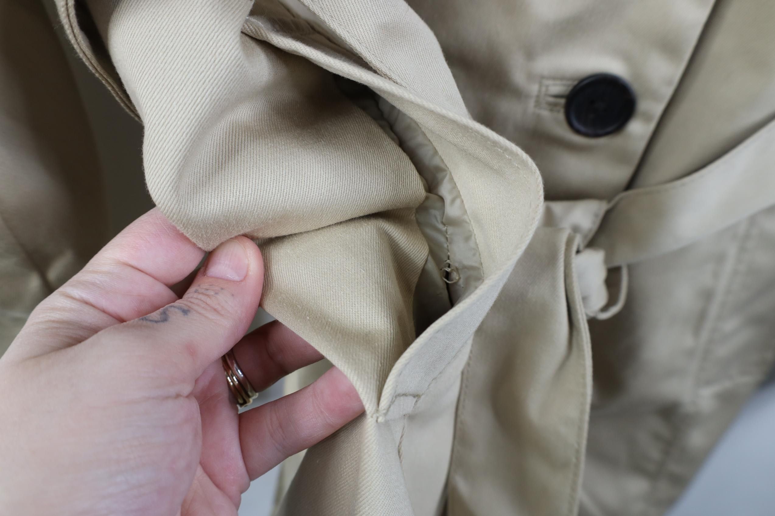 Vintage Vintage Y2K Babydoll Repellant Trench Coat Rain Jacket Size S / US 4 / IT 40 - 9 Thumbnail