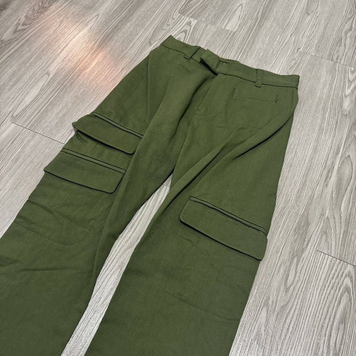 Japanese Brand Ozone Community Olive Green Cargo Pants Size 24" / US 00 / IT 34 - 2 Thumbnail