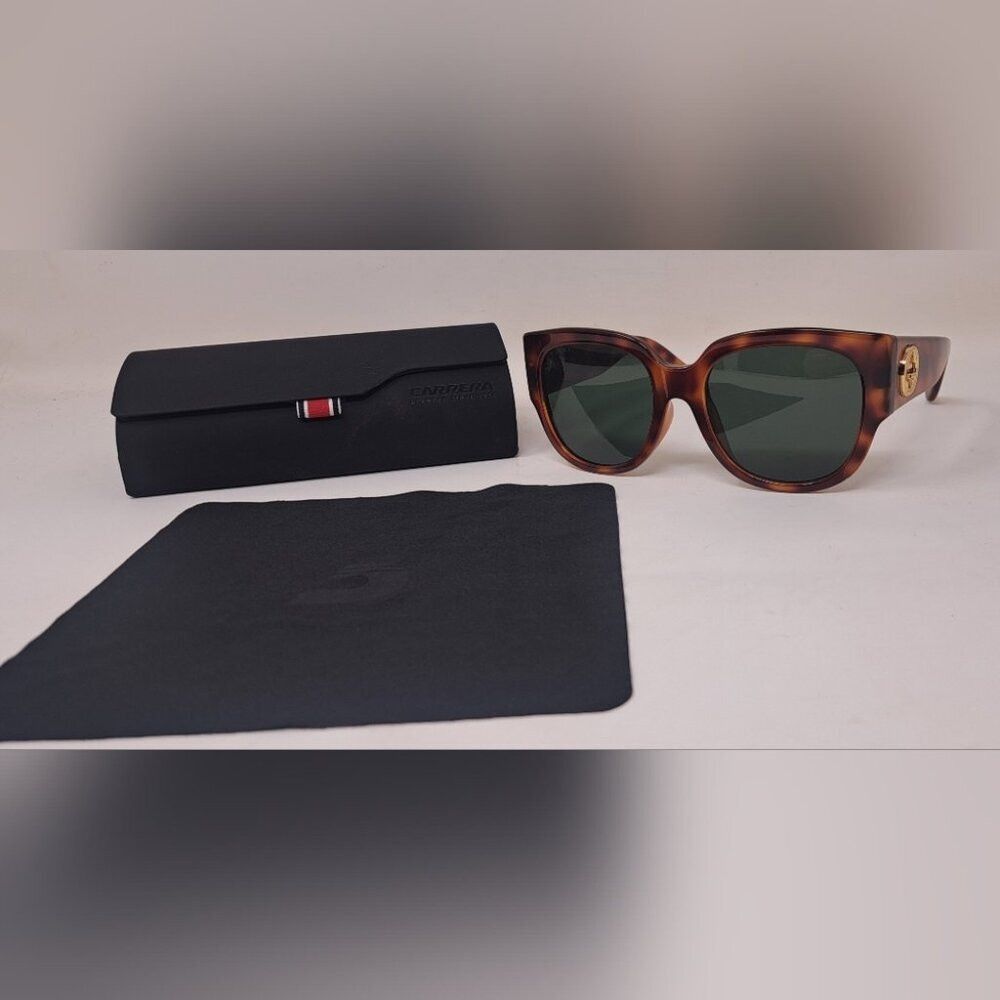 Gucci Gucci Womens Sunglasses Havana Green Gold Big Logo Square G Size ONE SIZE - 1 Thumbnail