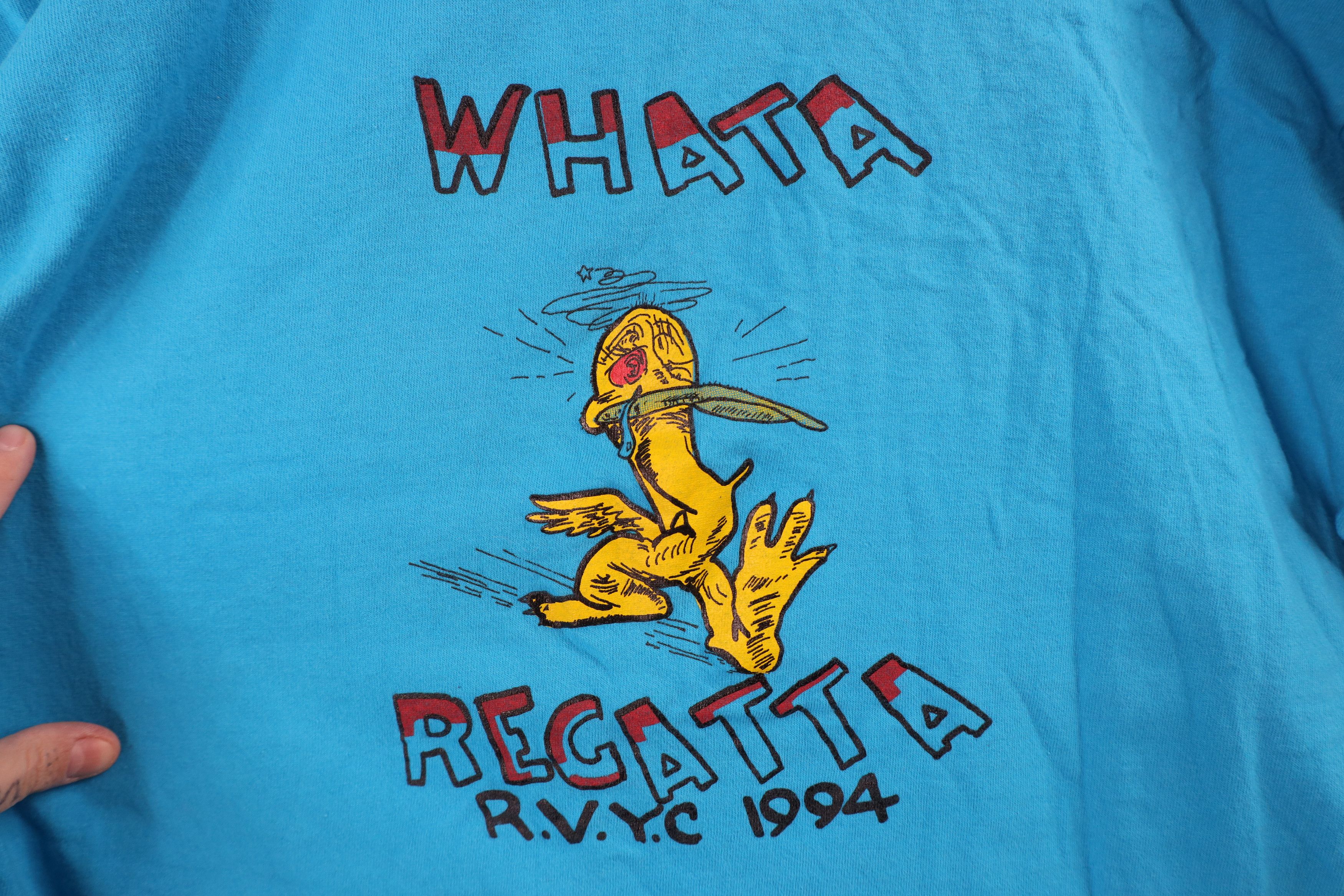 Vintage Vintage 90s Yagotta Regatta Race T-Shirt Blue Cotton USA Size US XL / EU 56 / 4 - 8 Thumbnail