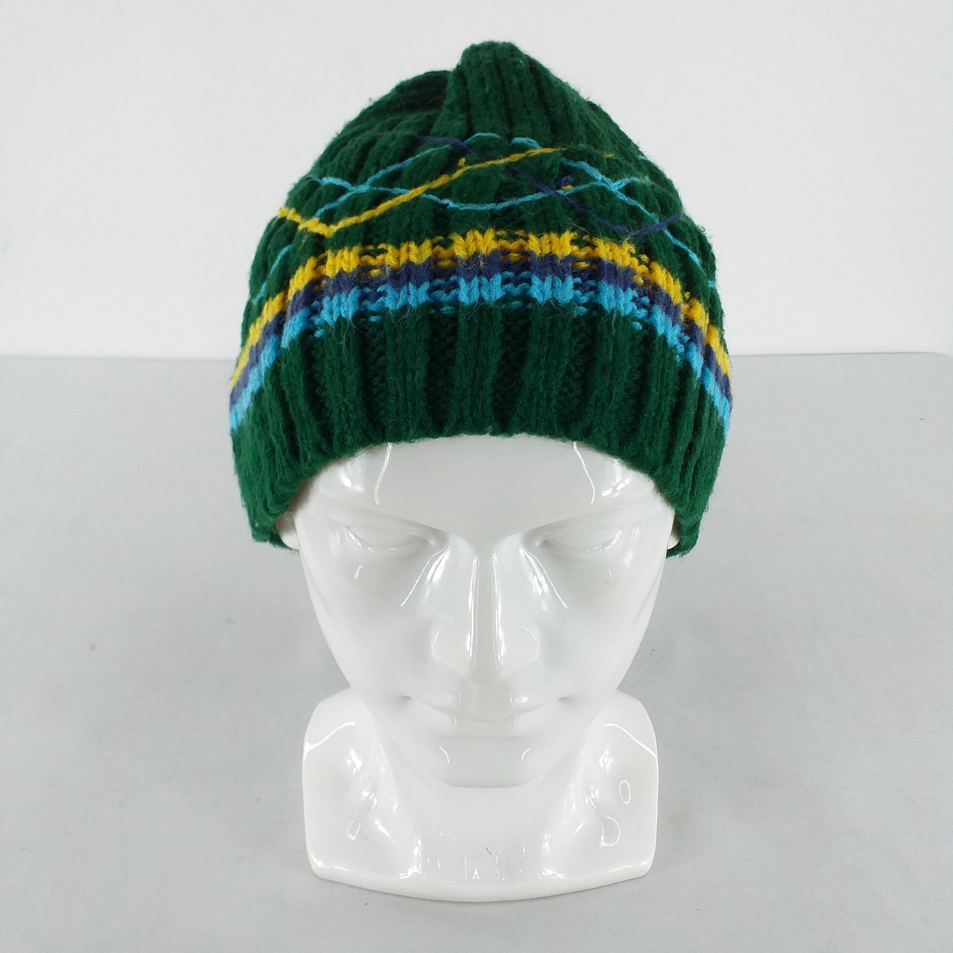 Japanese Brand Stripes Line Snow Cap Hat Beanie -BN407 Size ONE SIZE - 1 Thumbnail