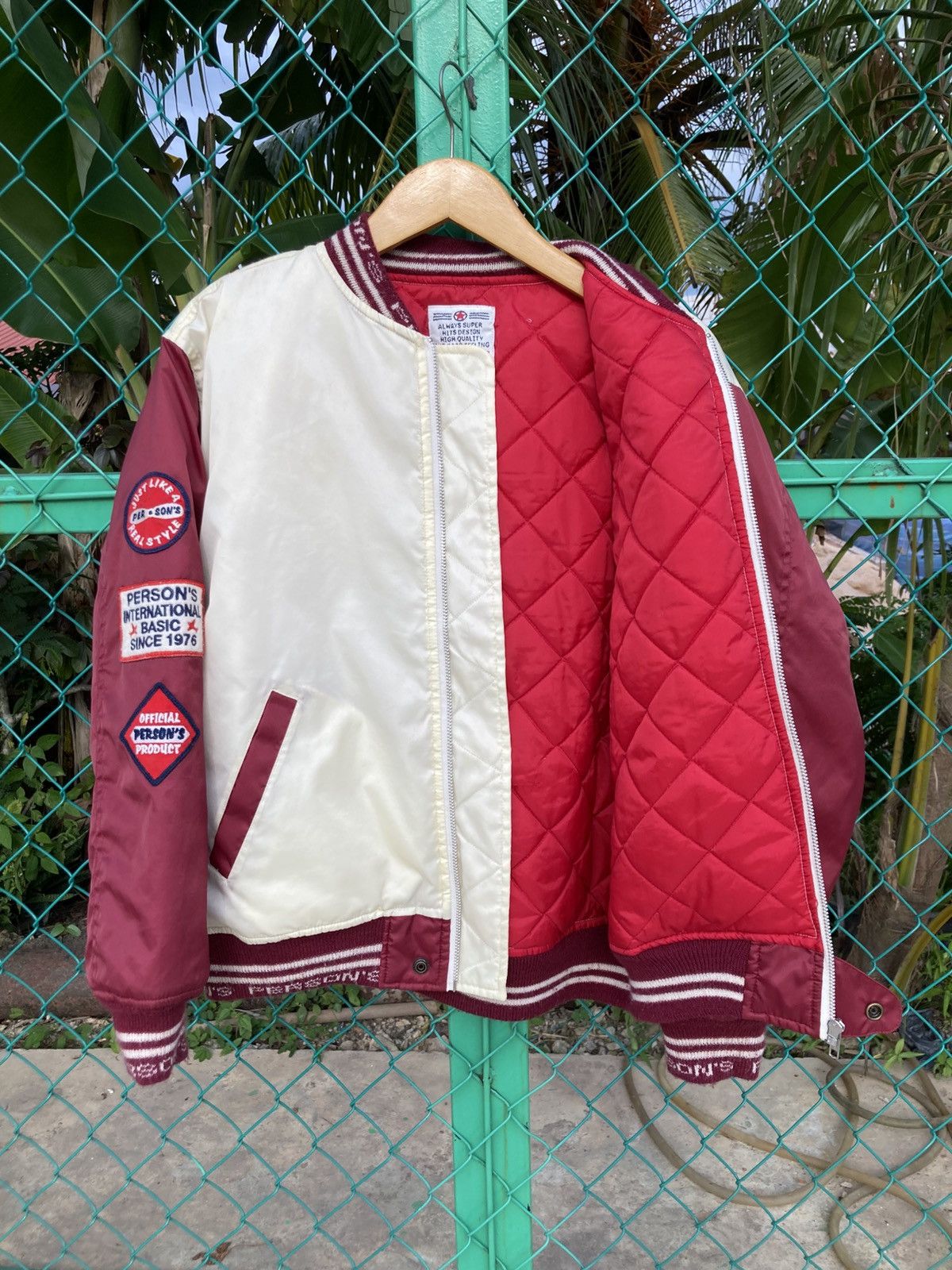 PERSON'S Vintage Person’s Japan Patch Logo Varsity jacket Boxy fit Size US L / EU 52-54 / 3 - 3 Thumbnail