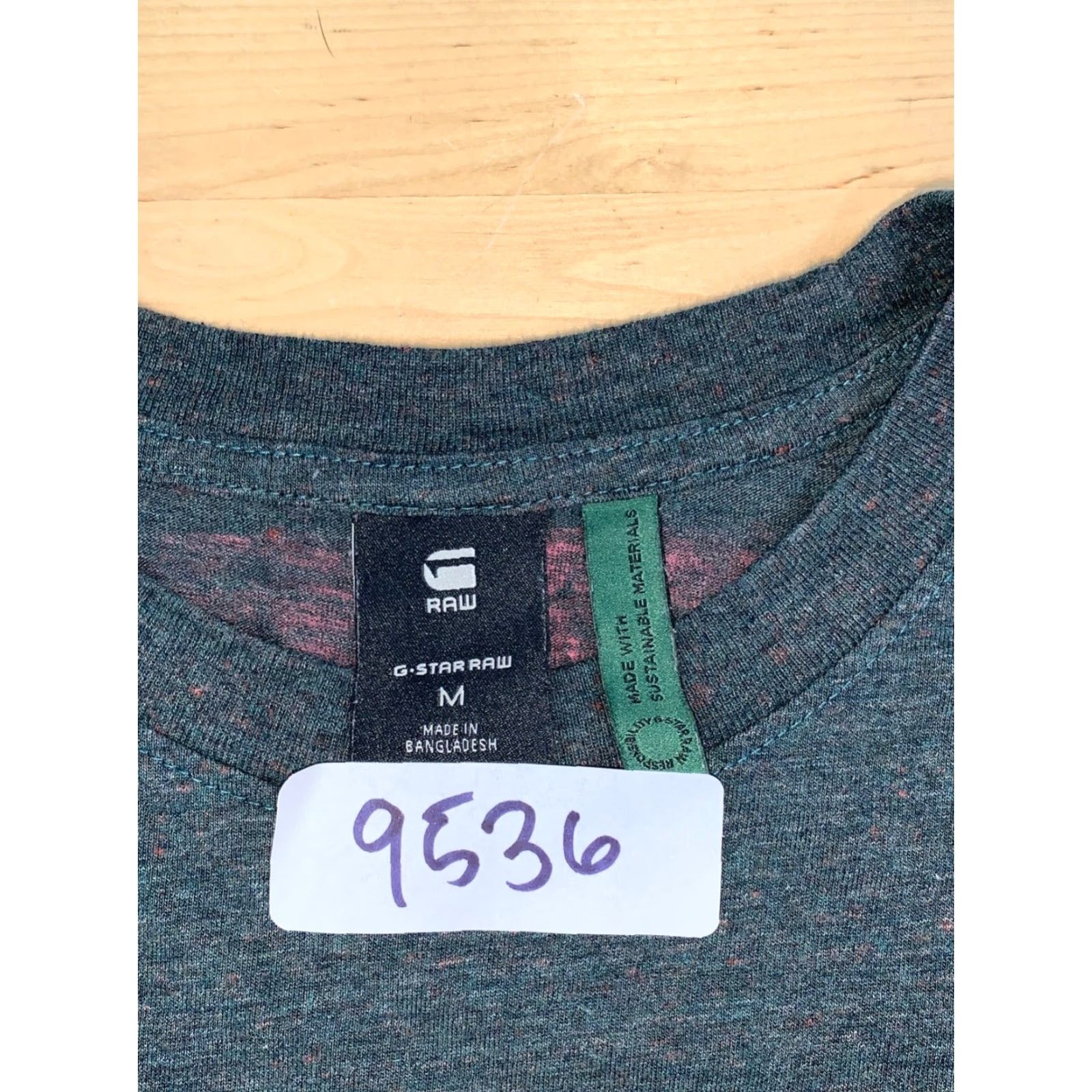 Vintage G Star Raw Graphic T Shirt Mens M Cuffed Sleeves Crew Neck #9536 Green Classic Stars Designer Regular T-Shirt Mens Size US M / EU 48-50 / 2 - 2 Thumbnail