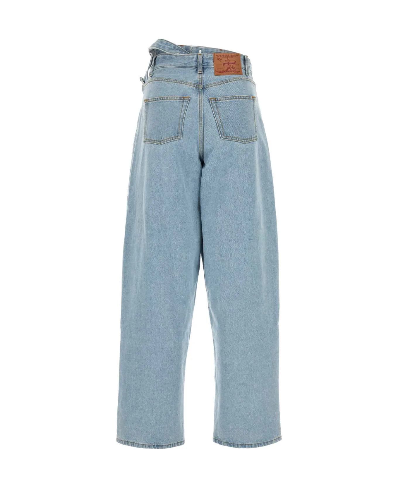 Y/Project o1s22i1n0924 Evergreen Double-Waist Jeans in Blue Size 25" / US 0 / IT 36 - 2 Thumbnail