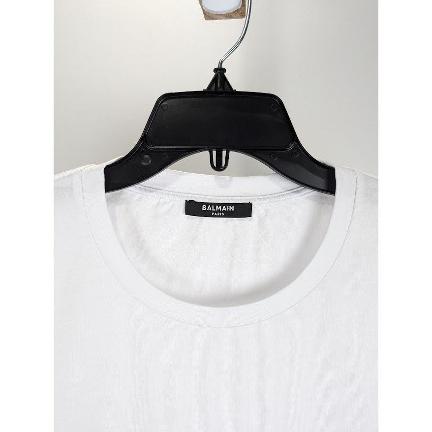 Balmain o1rshd1 Classic Logo T-Shirt in White Size US M / EU 48-50 / 2 - 3 Thumbnail