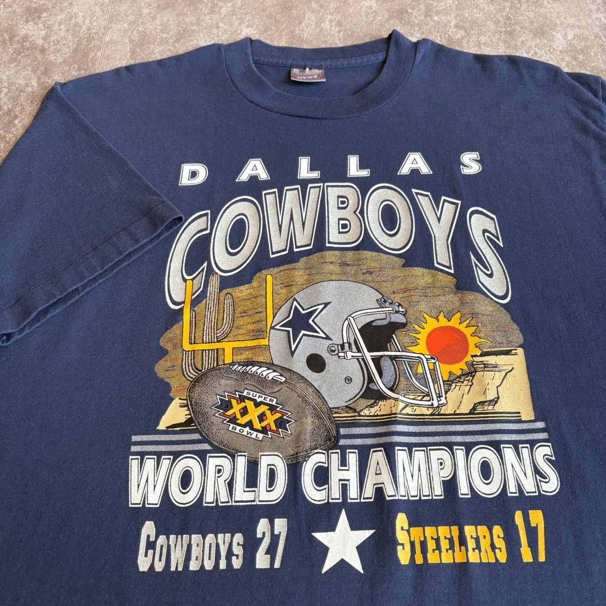 Vintage Vintage Dallas Cowboys Super Bowl 30 T Shirt Size US XL / EU 56 / 4 - 1 Thumbnail