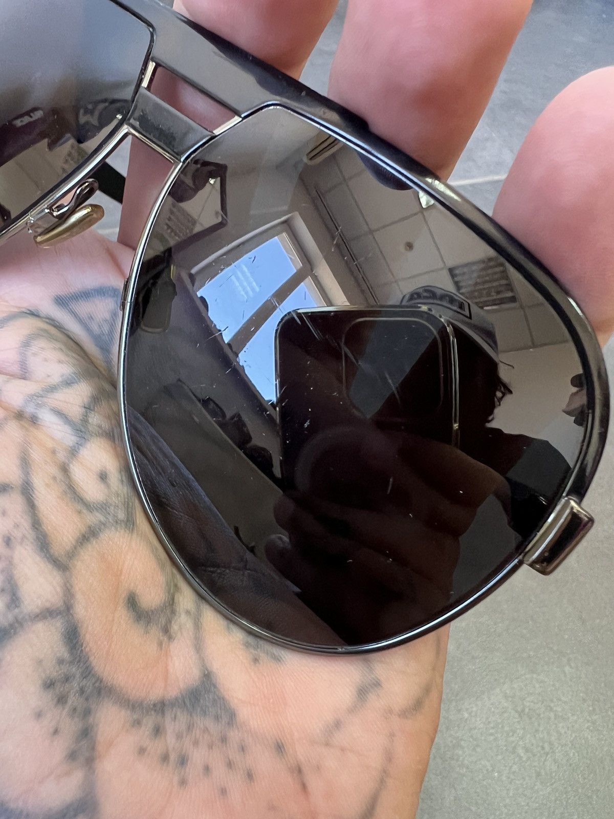 Dior Hedi Slimane Dior Homme aviator style 2009 Forerunner Size ONE SIZE - 15 Thumbnail