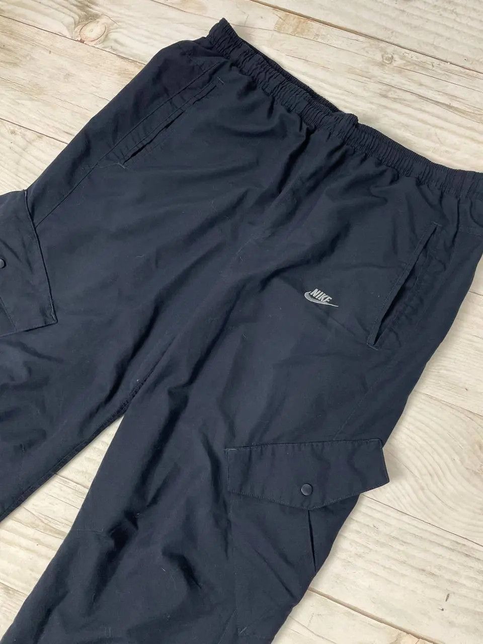 Nike Vintage Nike Nylon Cargo Pants 00s Y2K Swoosh Size US 34 / EU 50 - 3 Thumbnail