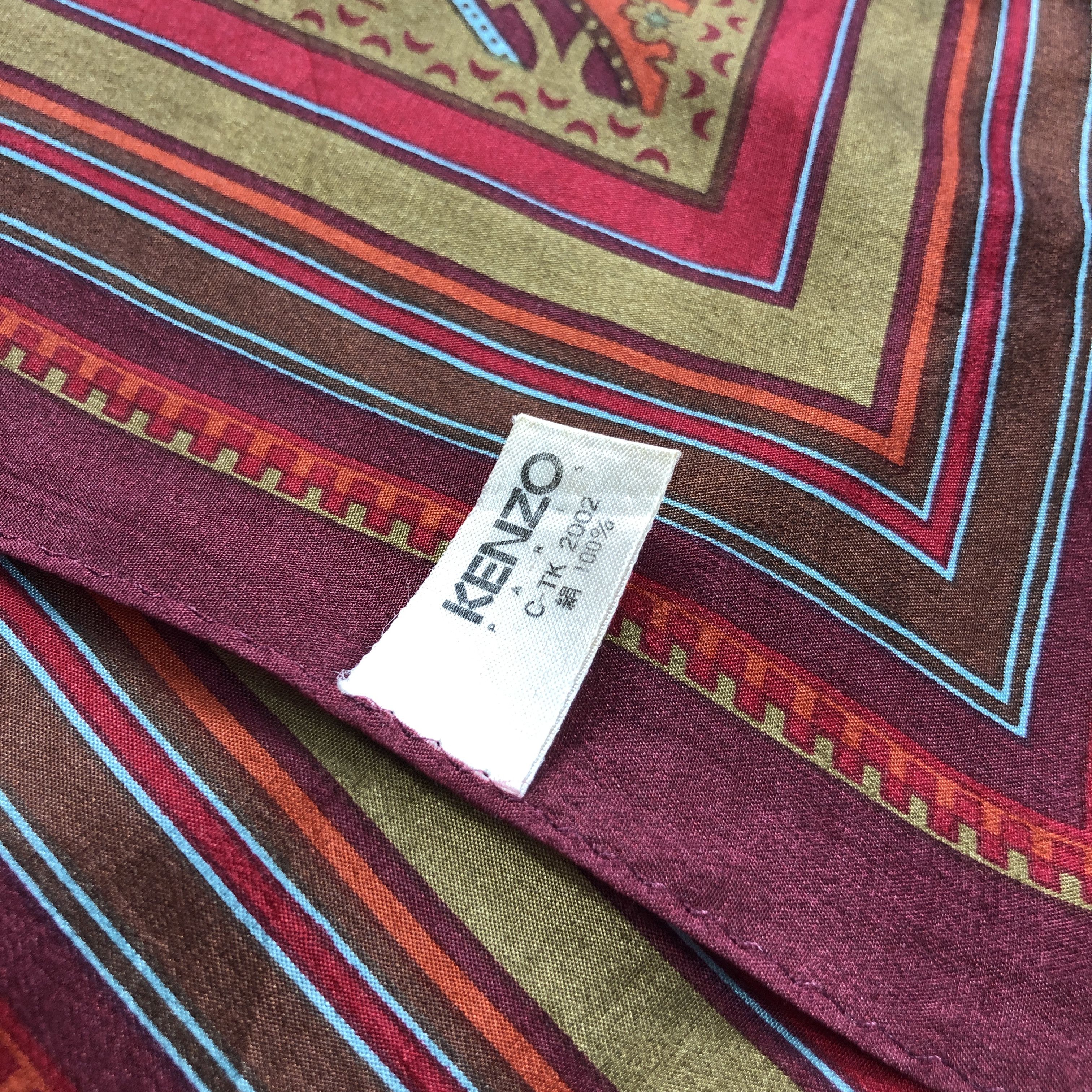 Kenzo Kenzo Floral Silk Scarf M1192 Size ONE SIZE - 5 Thumbnail