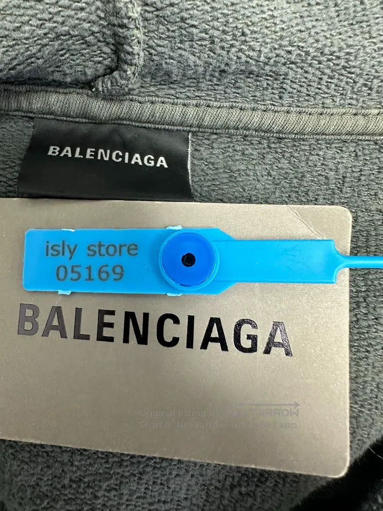 Balenciaga Balenciaga Smoke Gray Embroidered Letter Size US M / EU 48-50 / 2 - 4 Thumbnail