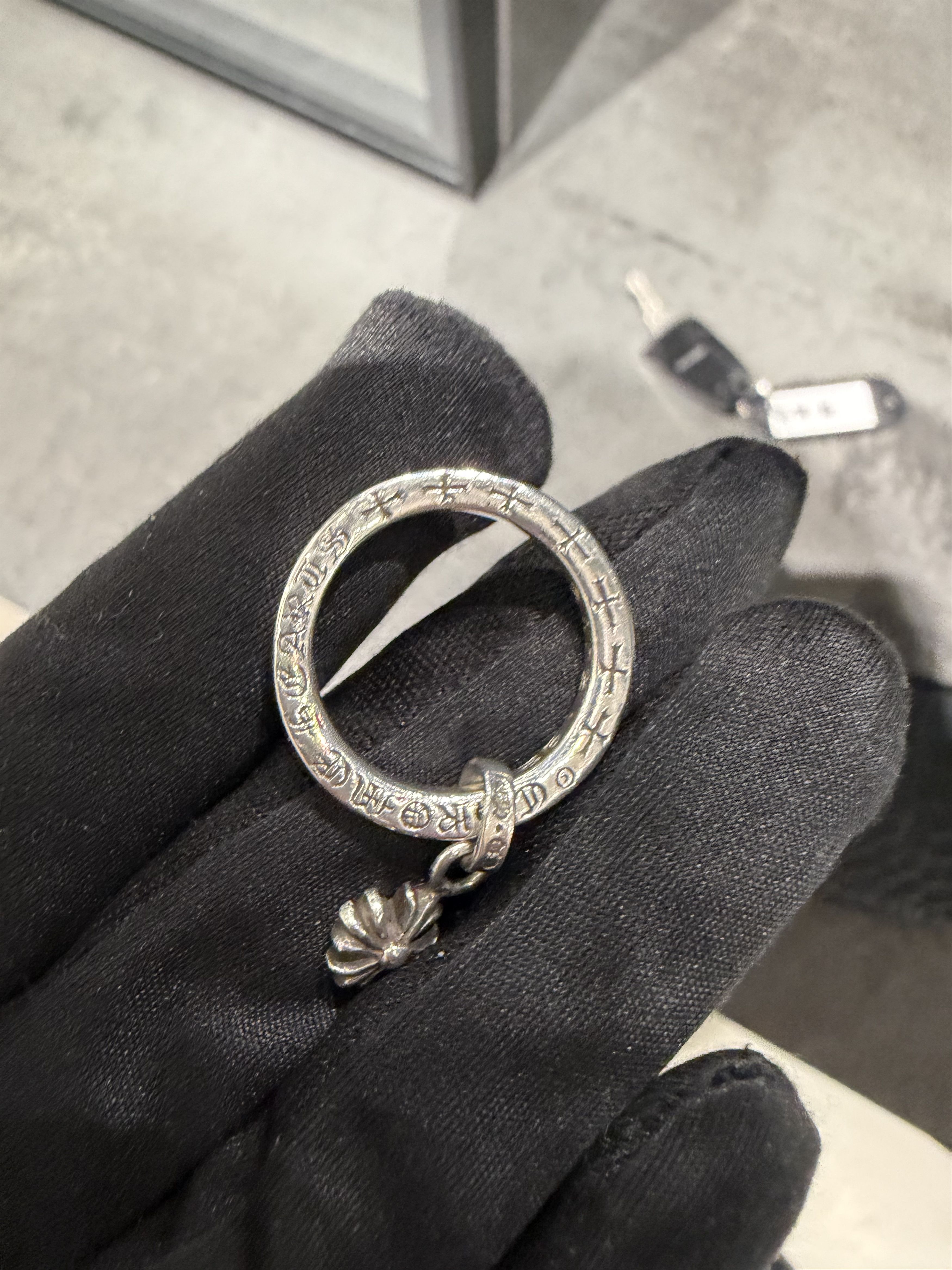 Chrome Hearts Chrome Hearts Silver NTFL Cross Ring Size ONE SIZE - 11 Thumbnail