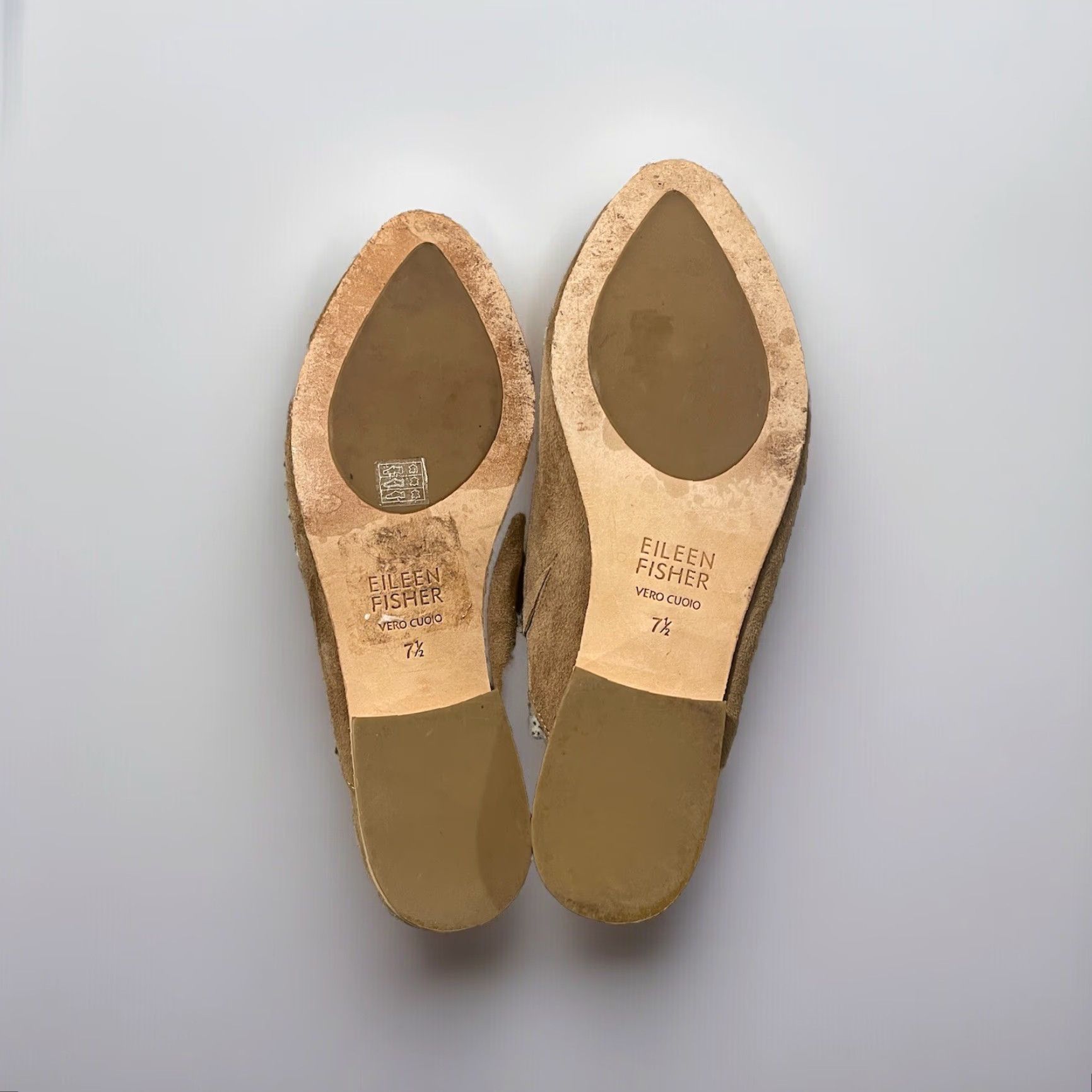 Eileen Fisher EILEEN FISHER Sylvia Suede Mule Clog Block Heels Brown Women Size 7.5 Size US 7.5 / IT 37.5 - 5 Thumbnail