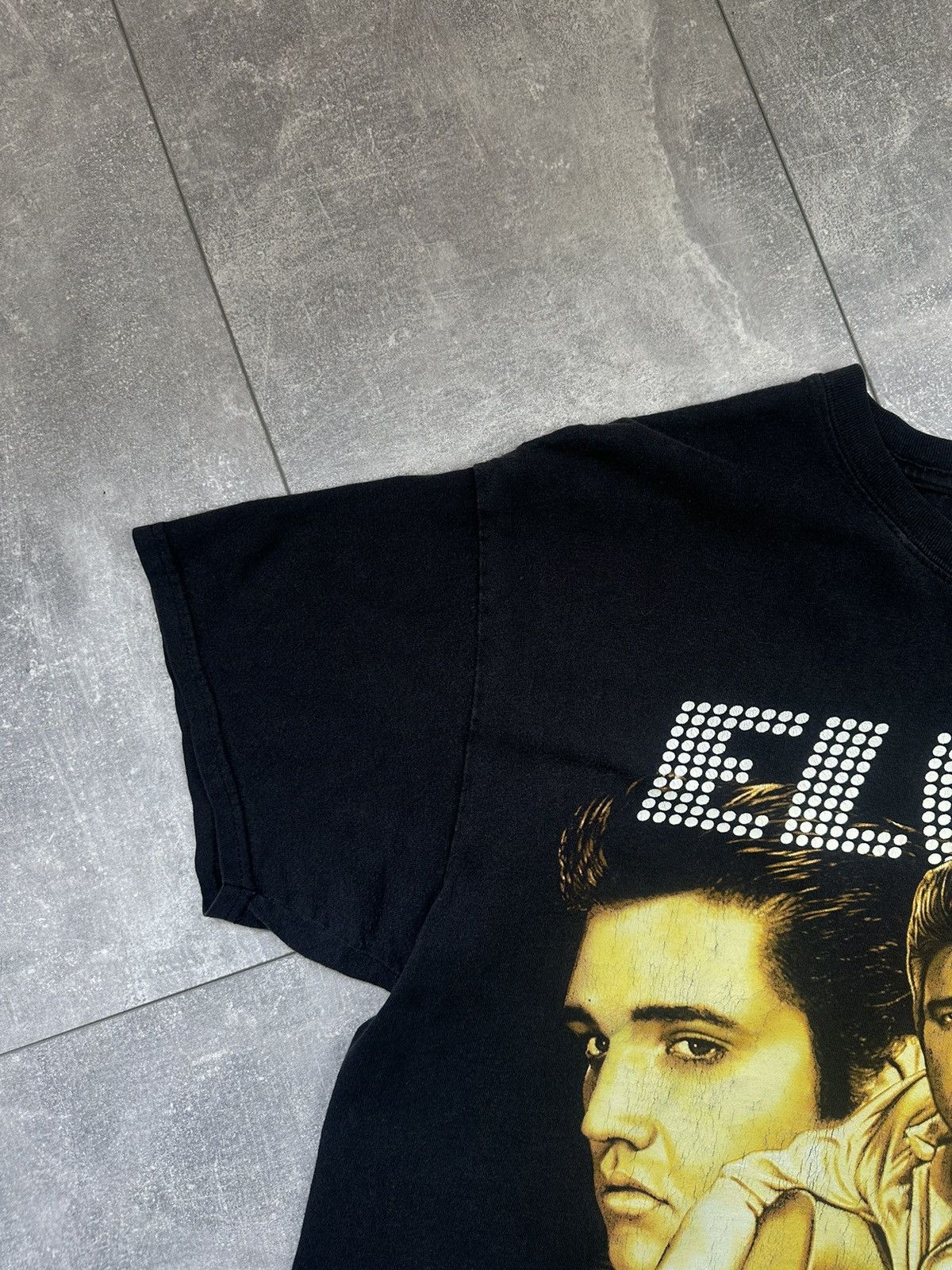 Band Tees Elvis Presley Rock & Roll Overprint Logo Tee Size US L / EU 52-54 / 3 - 3 Thumbnail