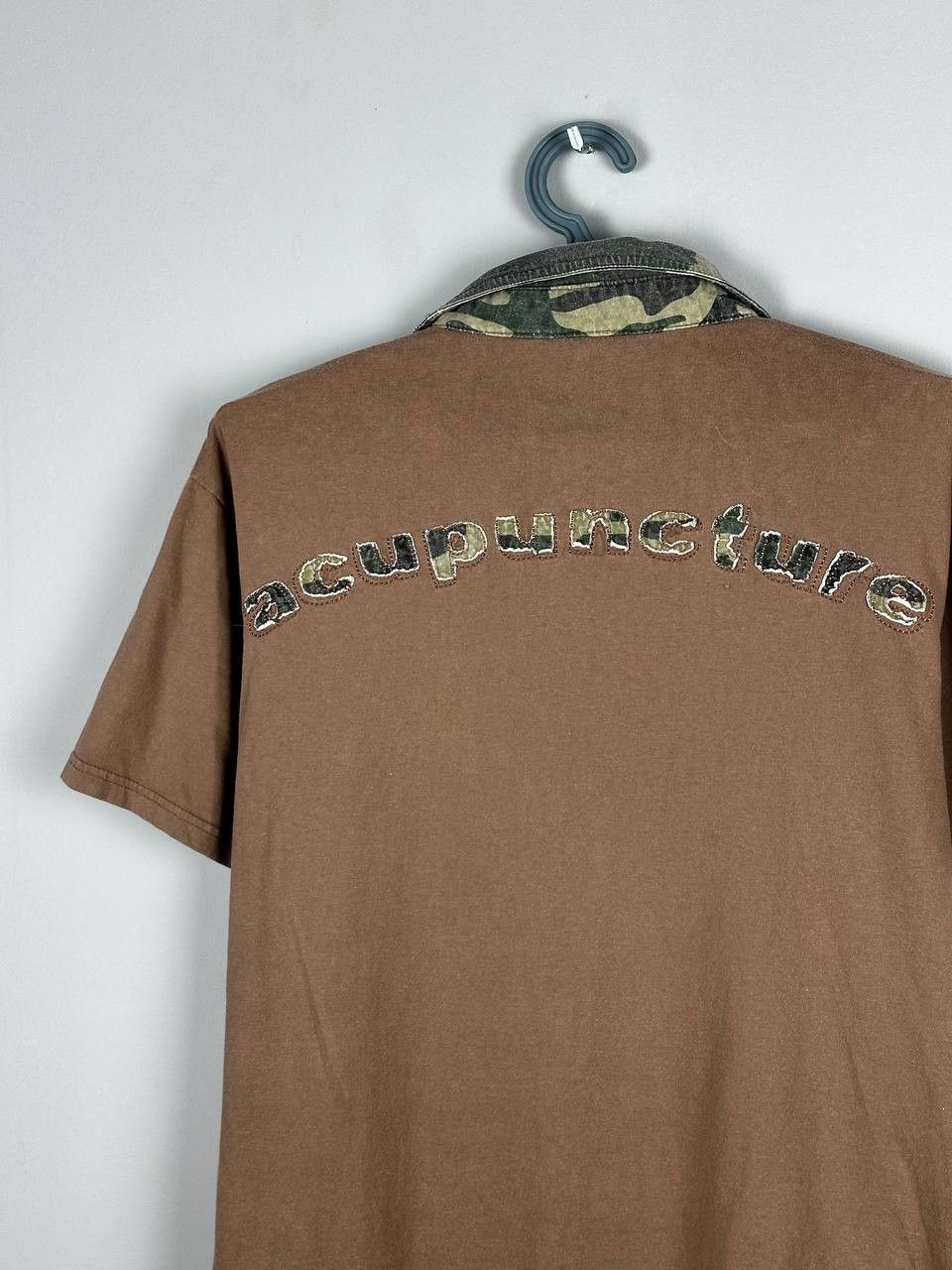 Acupuncture Acupuncture y2k brown punk Grunge t shirt boxy Camo Size US L / EU 52-54 / 3 - 11 Thumbnail