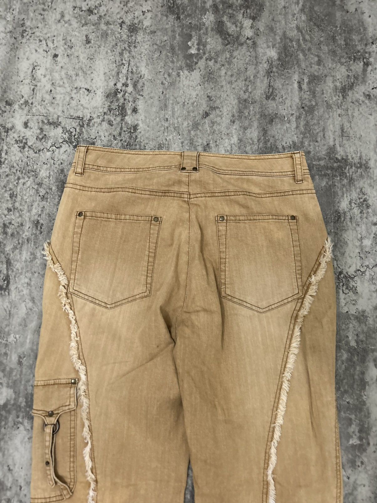 Hysteric Glamour × Japanese Brand × Vintage Vintage Clermont Cargo Spiral Flare Pants Size US 30 / EU 46 - 8 Thumbnail