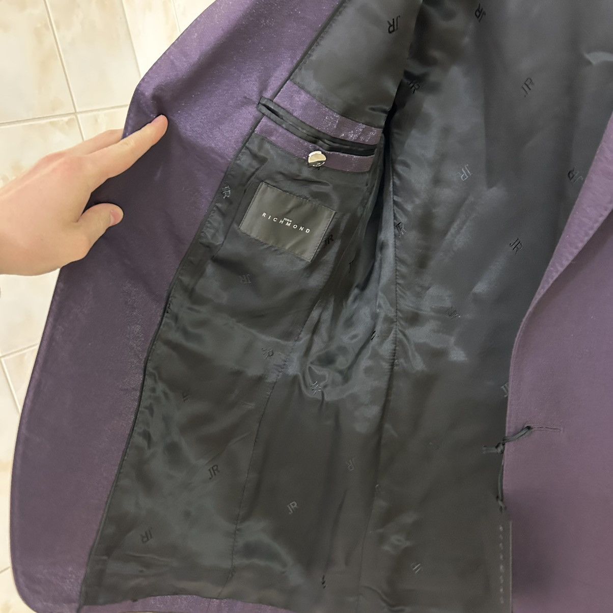 John Richmond JOHN RICHMOND Luminous Tailored Blazer Size 48R - 12 Thumbnail