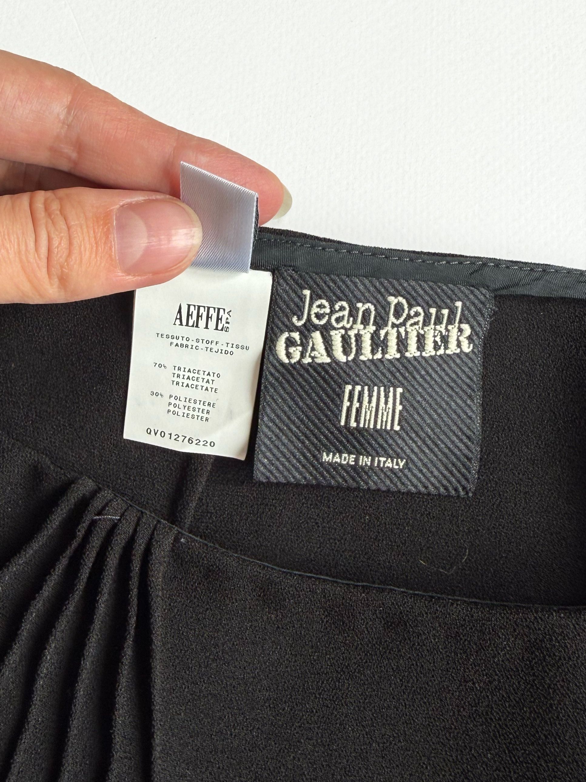 Jean Paul Gaultier Jean Paul Gaultier Femme Vintage Pencil Skirt Pleated Waist Size 28" / US 6 / IT 42 - 3 Thumbnail