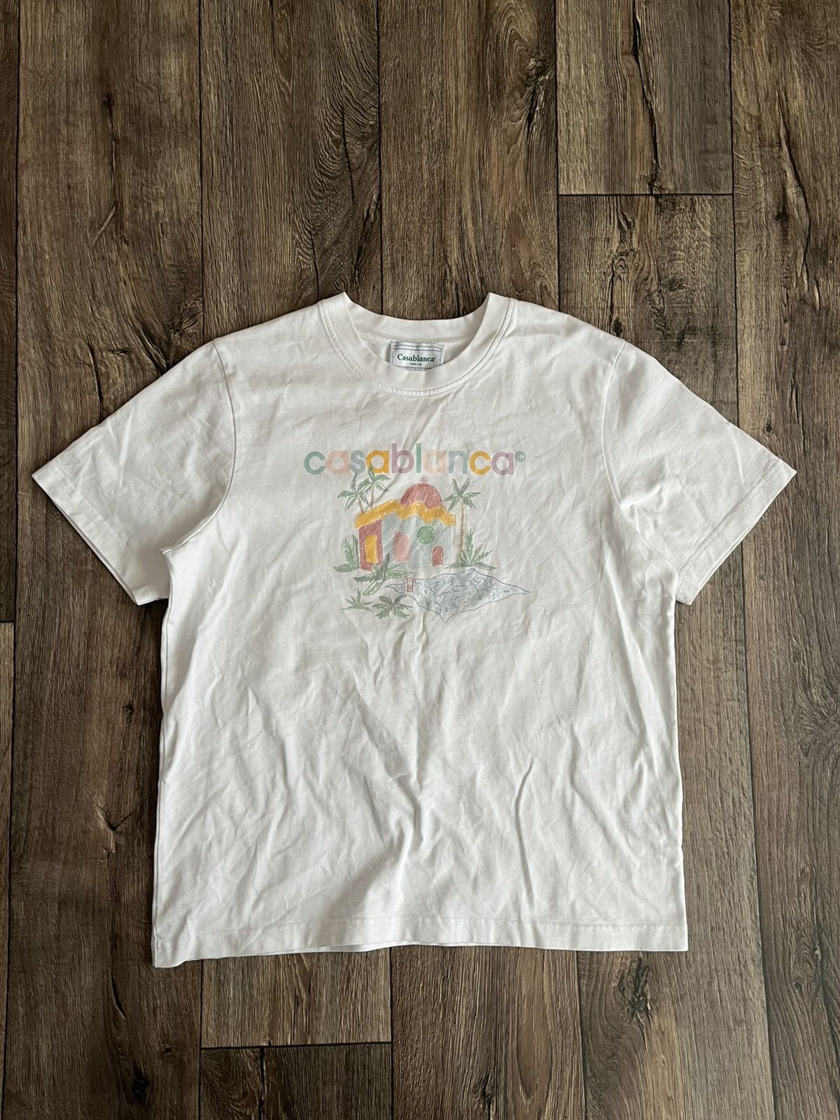Casablanca Casablanca Tennis Club White T-Shirt Size US XL / EU 56 / 4 - 1 Thumbnail
