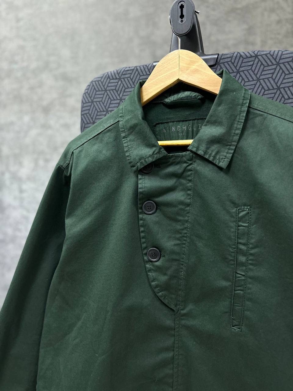 Rundholz × Vintage Vintage Rundholz DIP Green Print Long Shirt Big Logo Size US M / EU 48-50 / 2 - 4 Thumbnail