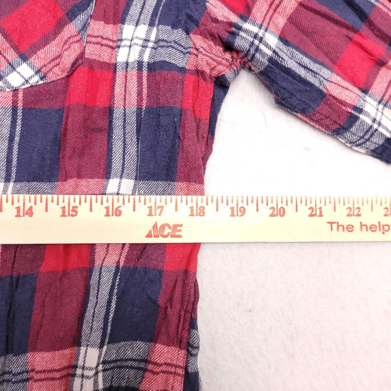 Retrofit Retrofit Madras Flannel Shirt Mens Size Large L Red Blue Size US L / EU 52-54 / 3 - 8 Thumbnail