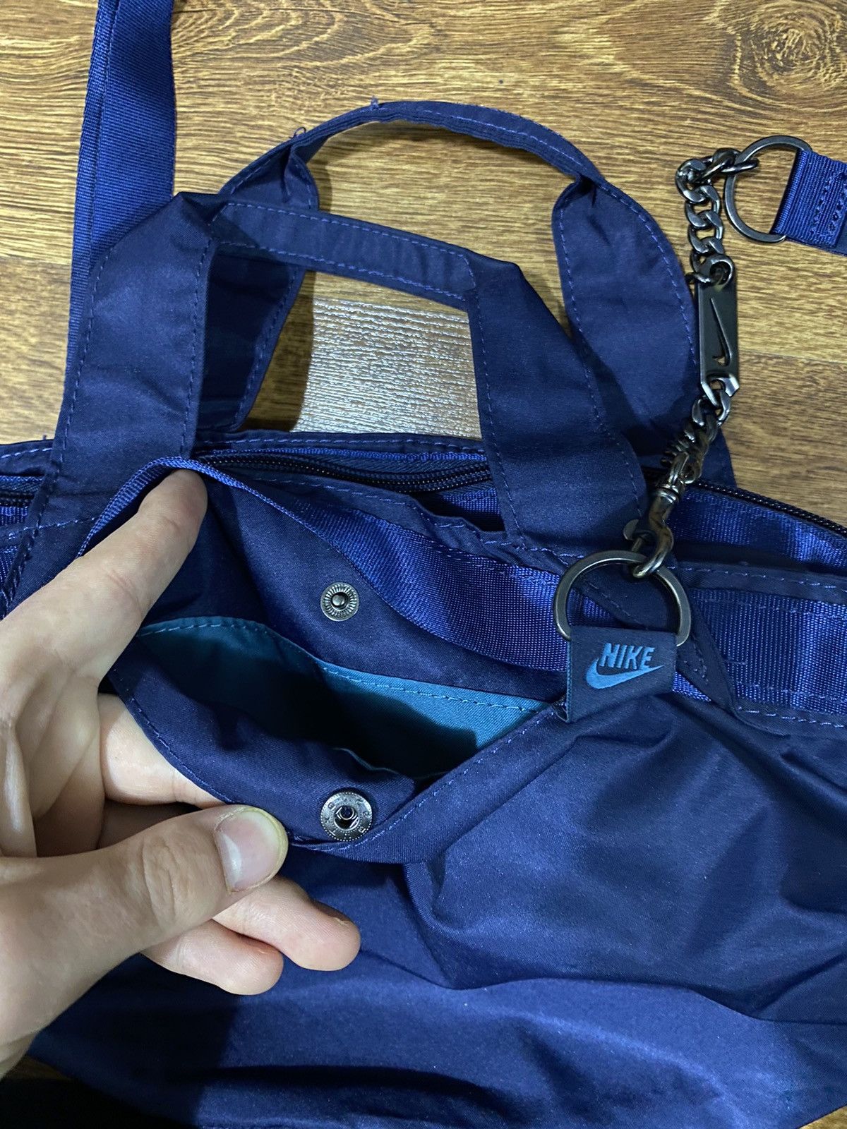 Nike Streetwear Blue Nike Luxury Swoosh Bag Y2K Sportswear rare Size ONE SIZE - 15 Thumbnail