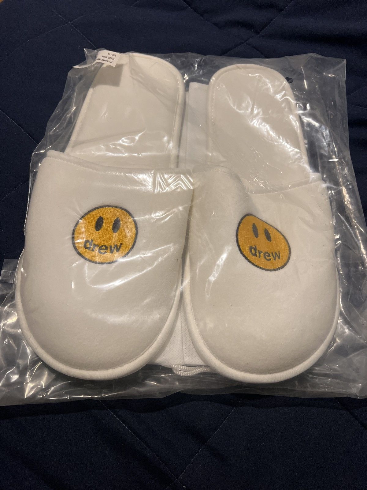 White XL Drew House Slippers Brand New Drew House Mascot Slippers in Original... | Depop main image 2