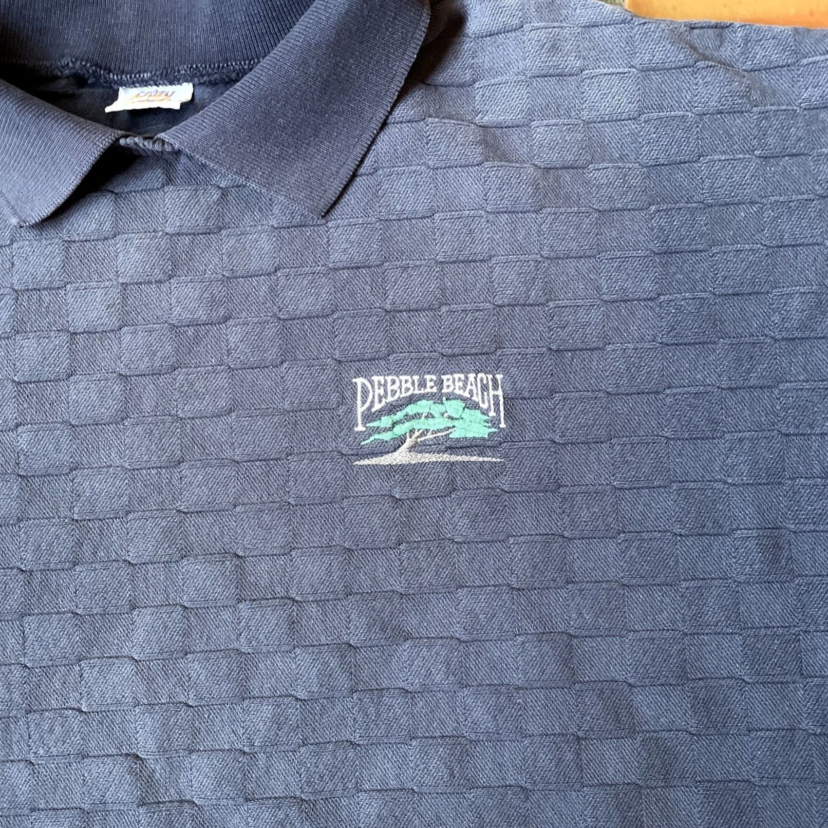 Vintage VINTAGE Crazy Shirts Polo Shirt Mens M Blue Long Sleeve Collared Cotton Knit Logo 90s California Hipster Size US M / EU 48-50 / 2 - 5 Thumbnail