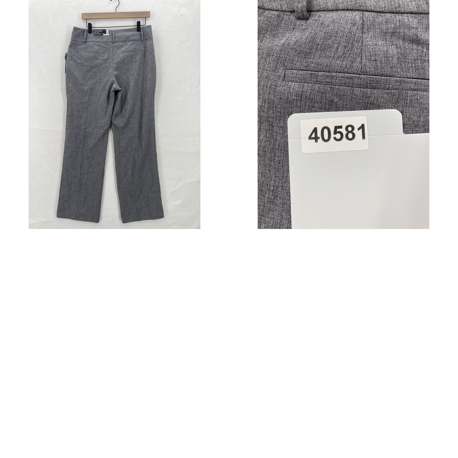 Apt. 9 VINTAGE? No. APT. 9 Pants Womens 10 Gray Trouser Mid Rise Straight Relaxed Shaping Stretch Dress Pants Workwear Size 32" / US 10 / IT 46 - 10 Thumbnail