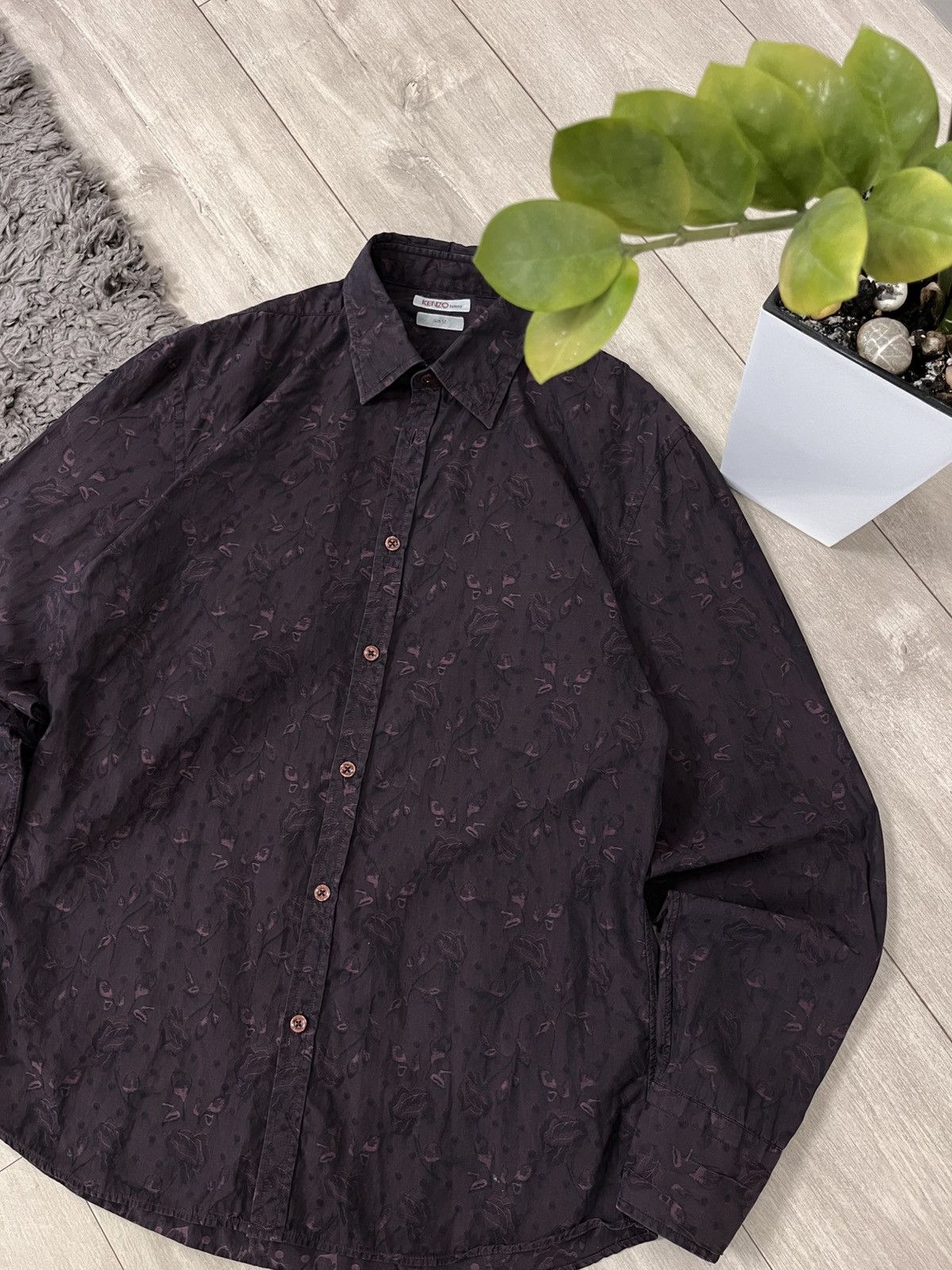 Kenzo 🔥RARE KENZO FULL PRINTED FLOWER VINTAGE 00'S SHIRT Size US M / EU 48-50 / 2 - 3 Thumbnail