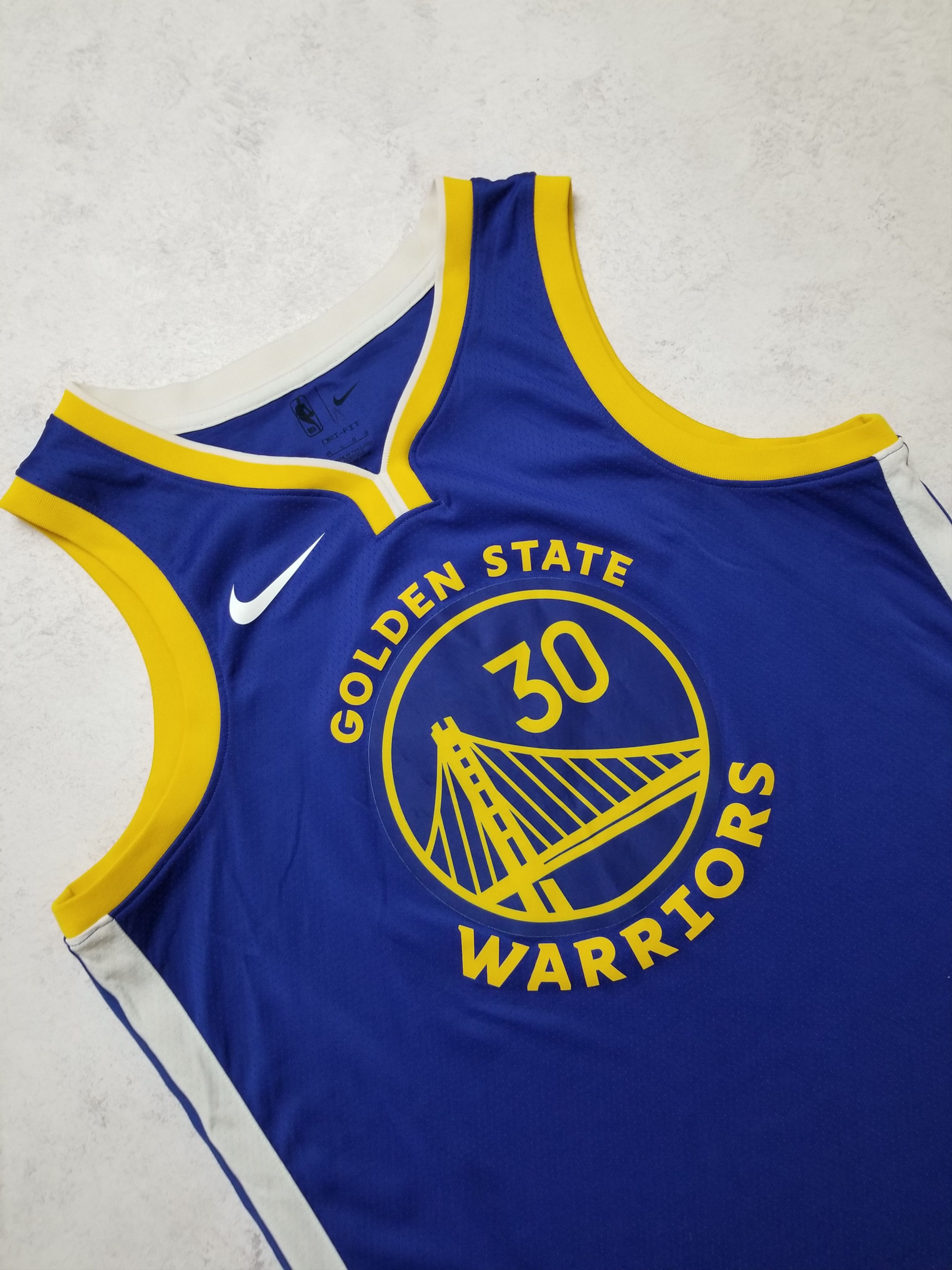 Nike Stephen Curry #30 Nike Golden State Warriors Swingman Jersey Size US L / EU 52-54 / 3 - 17 Thumbnail