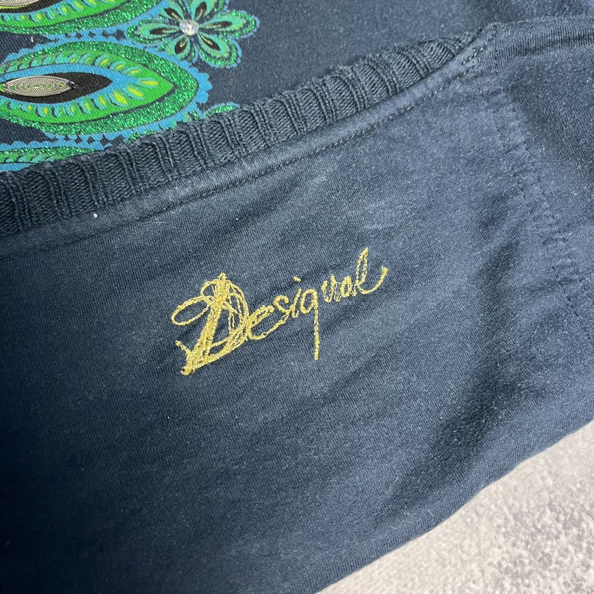 Desigual × Japanese Brand Vintage Desigual Floral Knit Sweater Longsleeve Avant-Garde Size L / US 10 / IT 46 - 6 Thumbnail