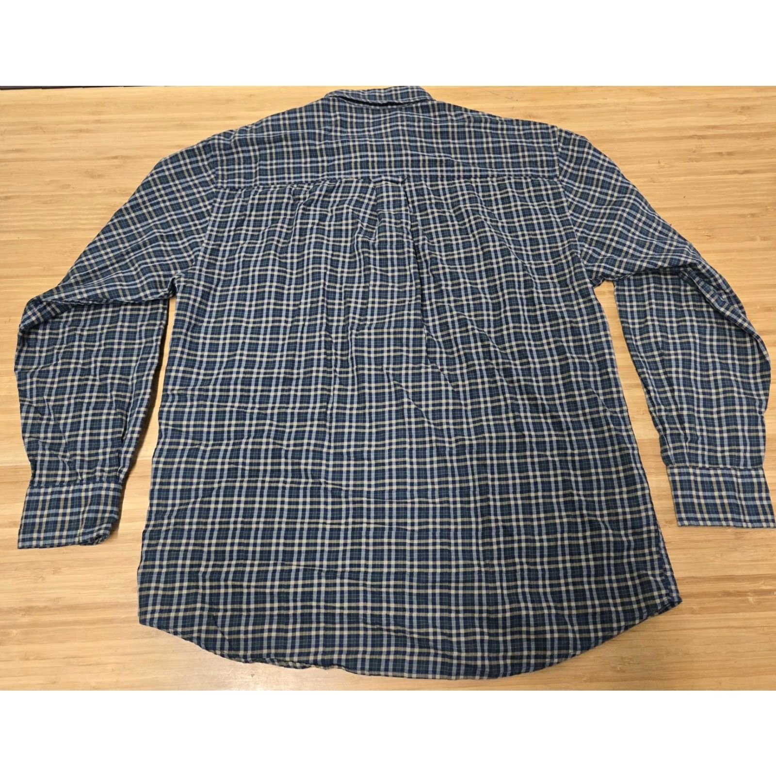 Pendleton VINTAGE Pendleton Shirt Mens Medium Green Blue Plaid Expedition Button Down Long Sleeve Size US L / EU 52-54 / 3 - 6 Thumbnail