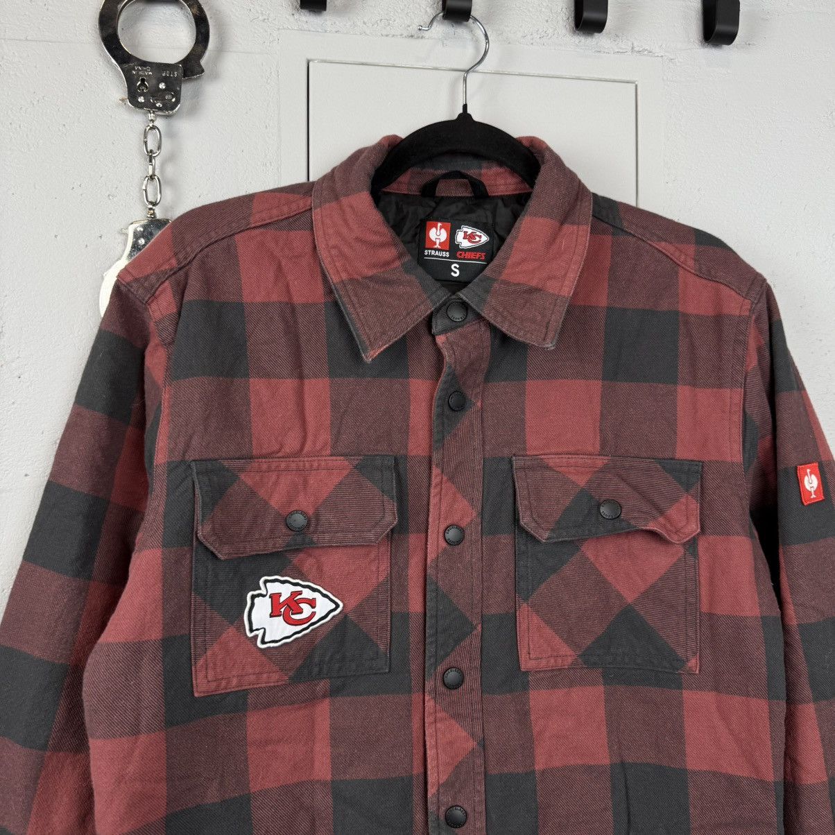 Vintage Vintage Flannel Work Shirt Engelbert Strauss Chiefs Size US S / EU 44-46 / 1 - 3 Thumbnail