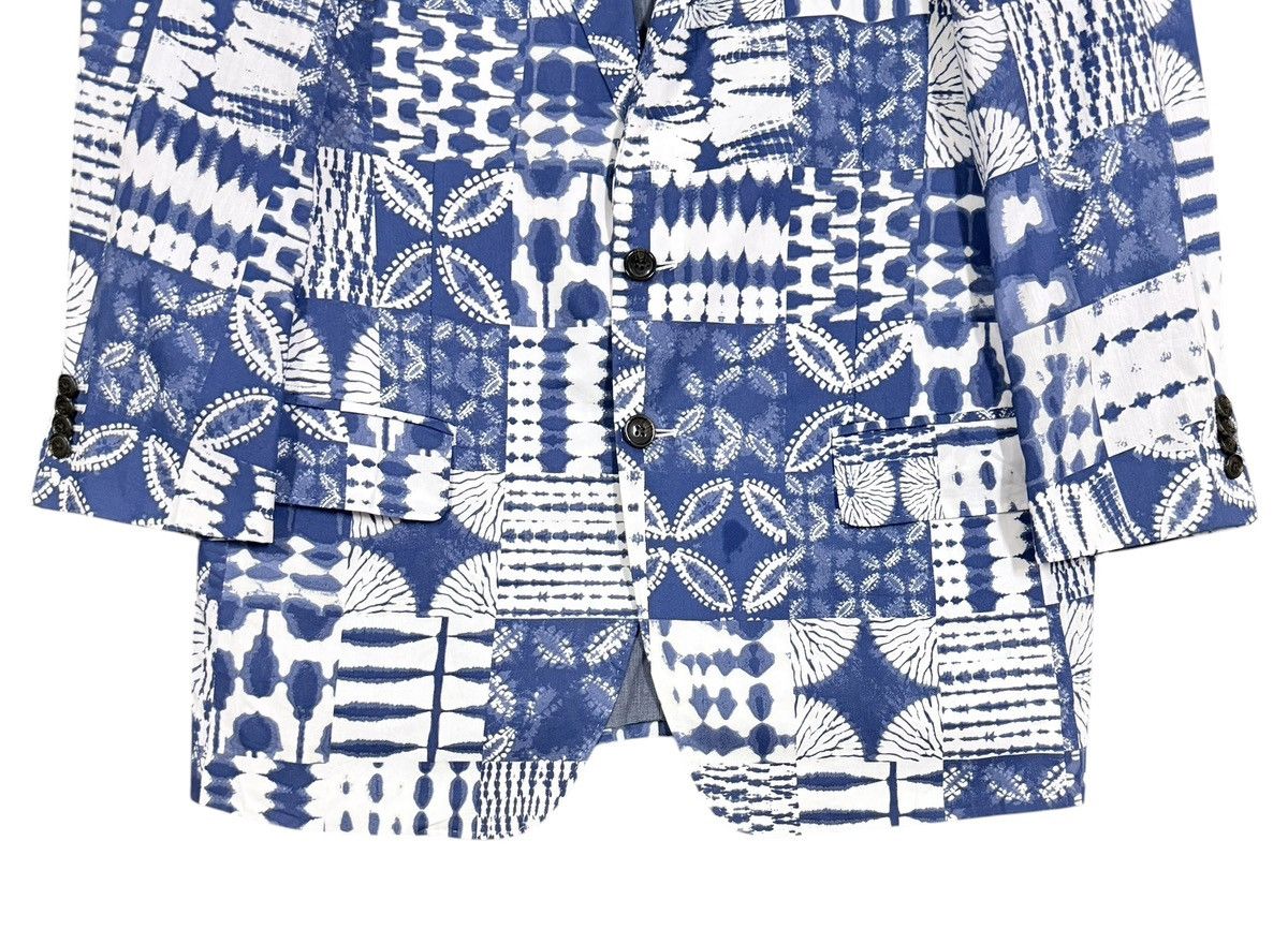Lands' End Vtg💥Land’s End Shibori Tie Dye Classic Fit Blazer Jacket Size 44R - 5 Thumbnail