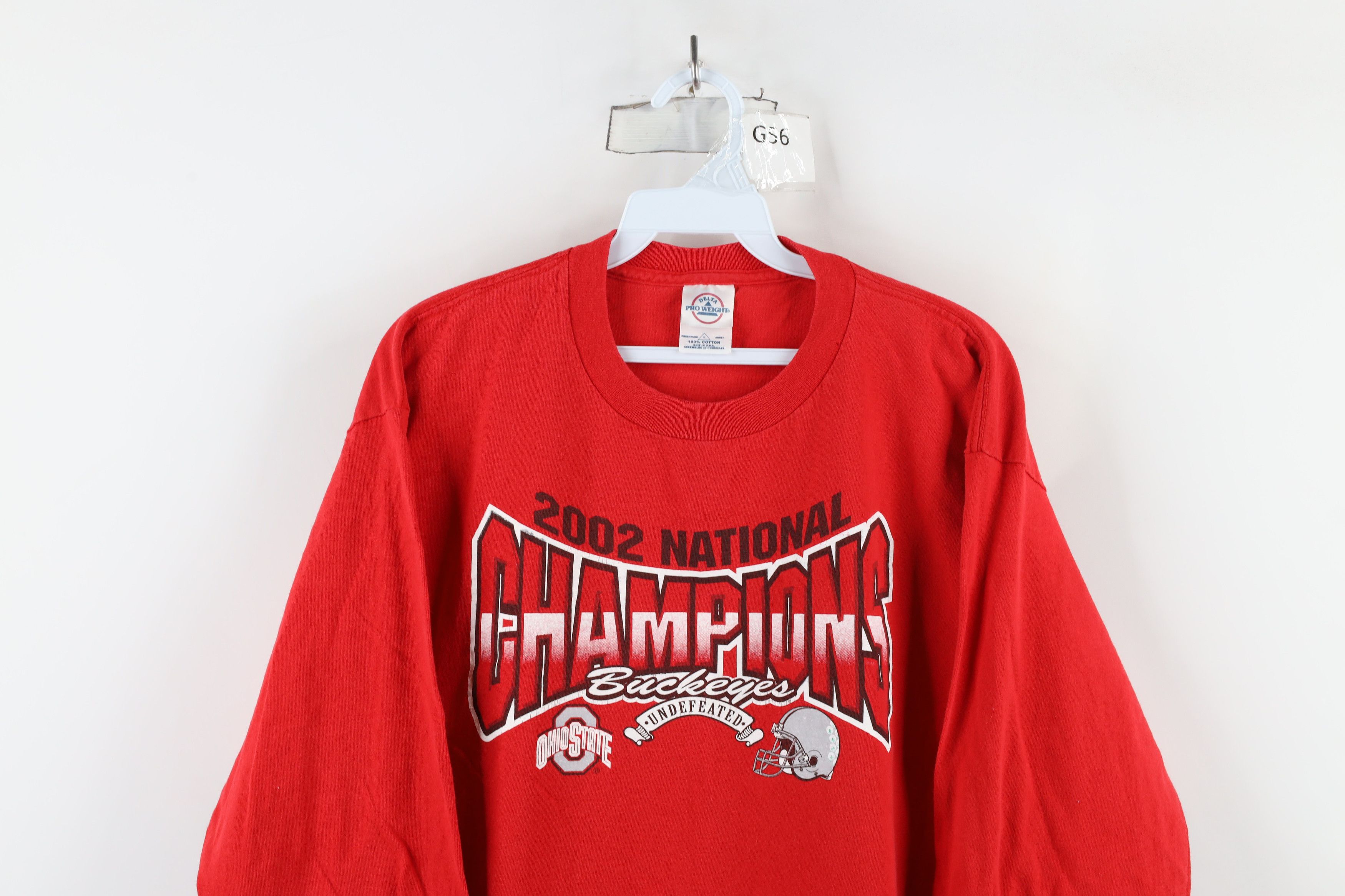 Vintage Vintage Champs Ohio State University Football T-Shirt Red Size US L / EU 52-54 / 3 - 2 Thumbnail