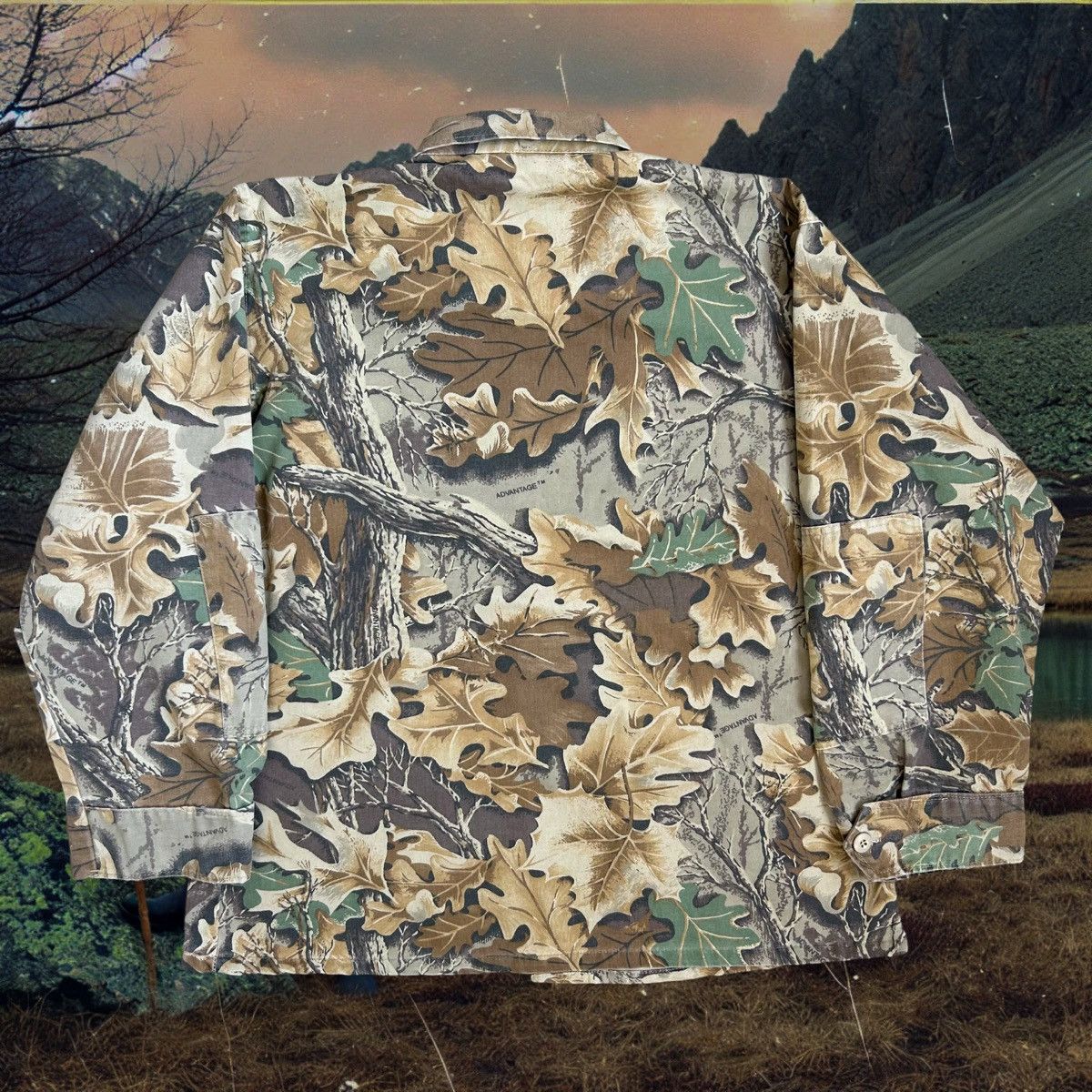 Japanese Brand × Vintage 90s US Army Camo Chore Lightweight Vintage Brown Jacket L. Size US L / EU 52-54 / 3 - 2 Thumbnail